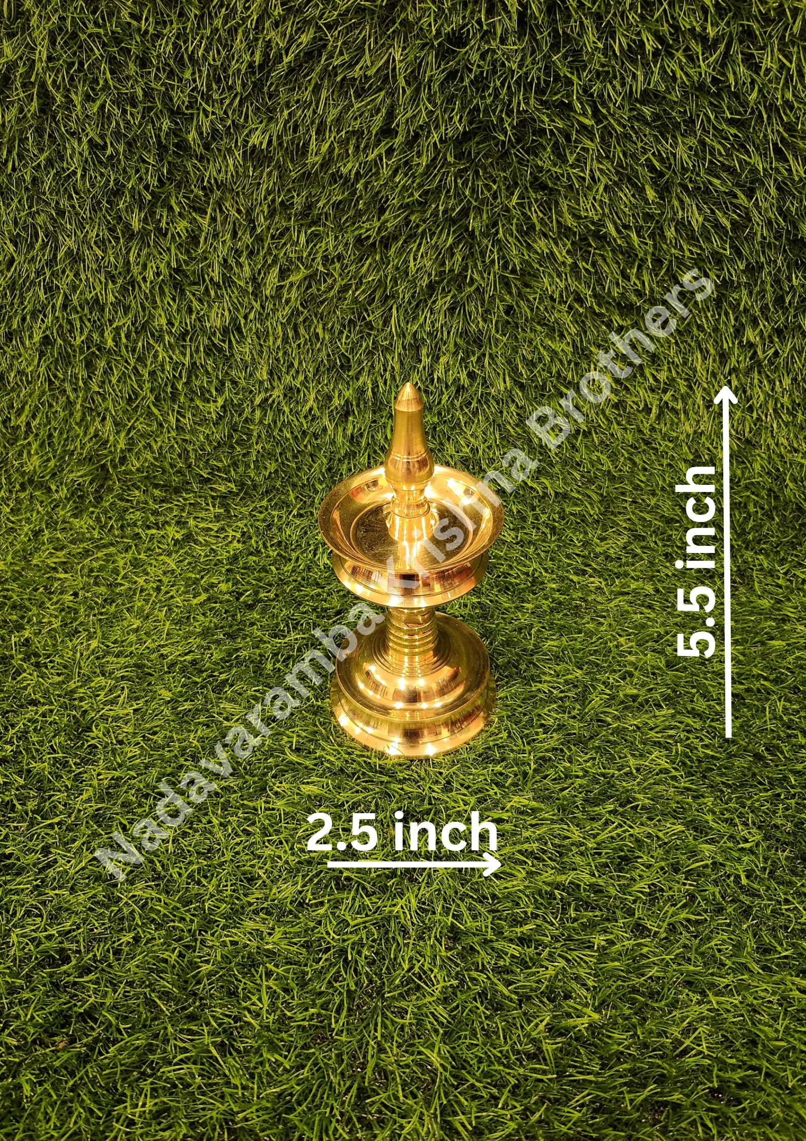 Brass Kerala Traditional Small Lamp/Vilakku - Image 5