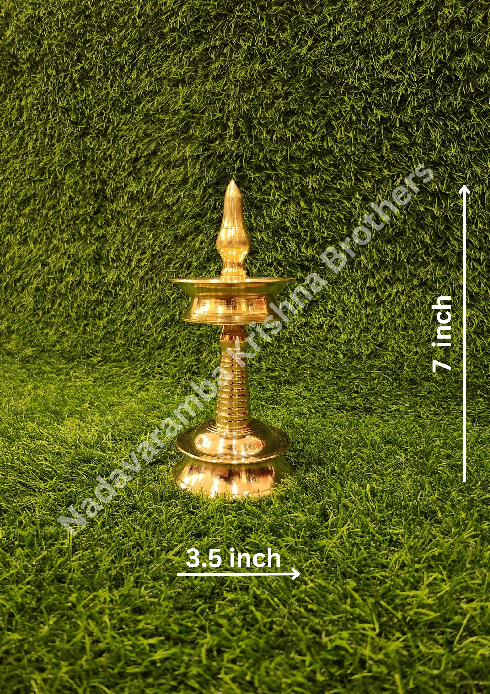 Brass Kerala Traditional Small Lamp/Vilakku - Image 8