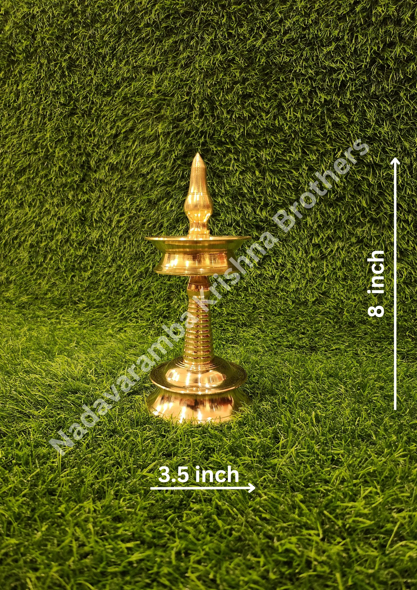 Brass Kerala Traditional Small Lamp/Vilakku - Image 10