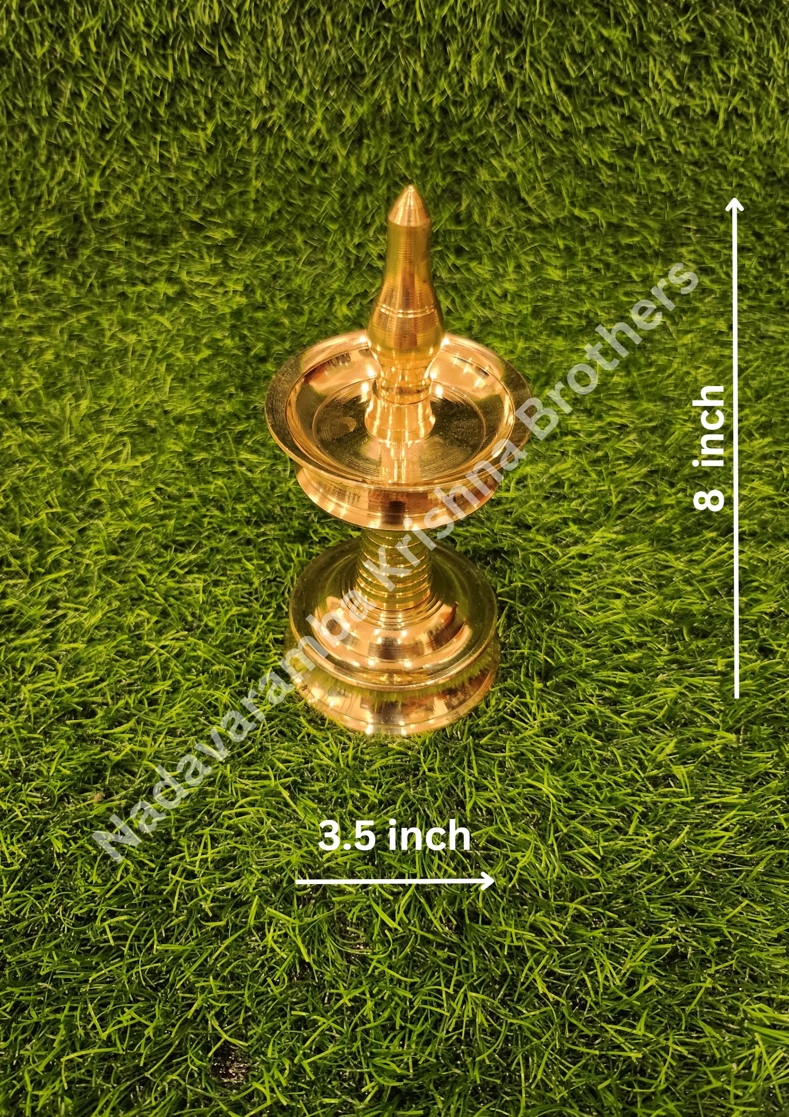 Brass Kerala Traditional Small Lamp/Vilakku - Image 11