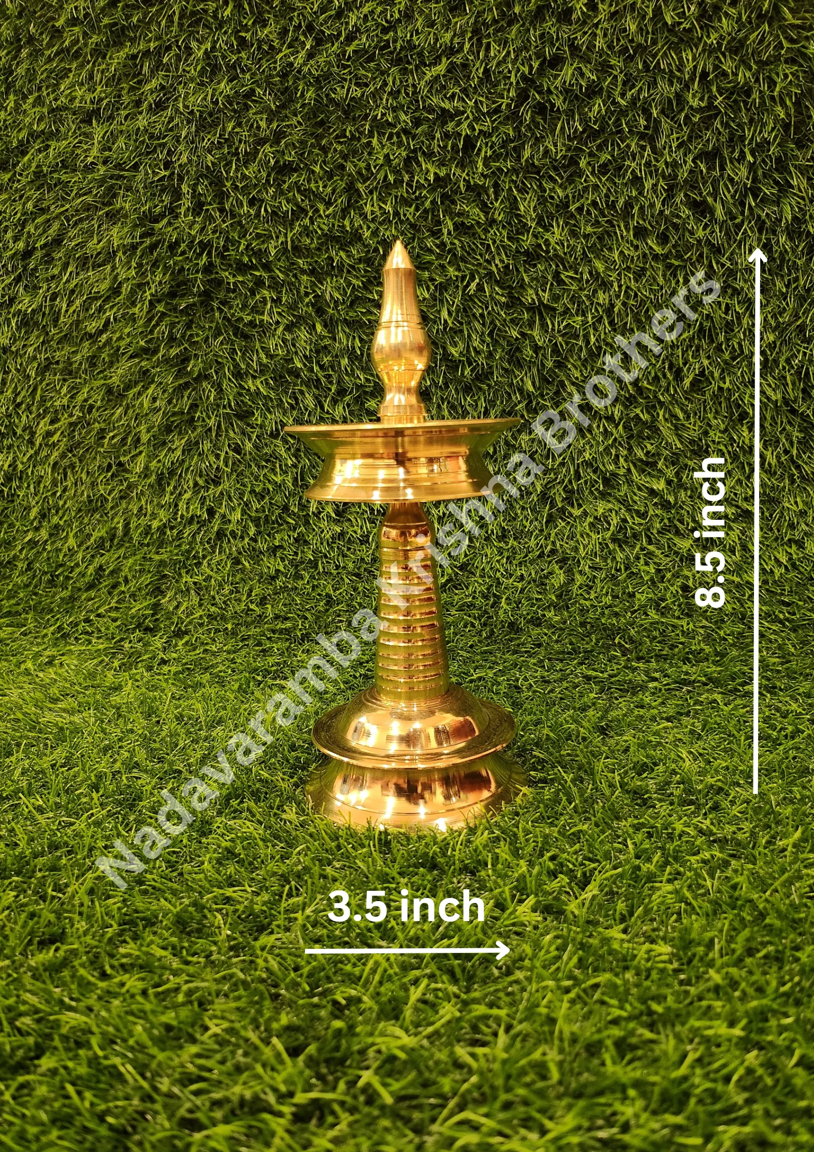 Brass Kerala Traditional Small Lamp/Vilakku - Image 12