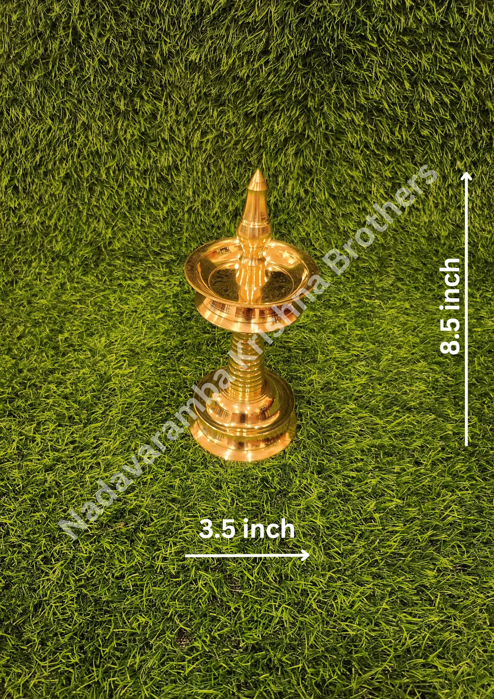 Brass Kerala Traditional Small Lamp/Vilakku - Image 13