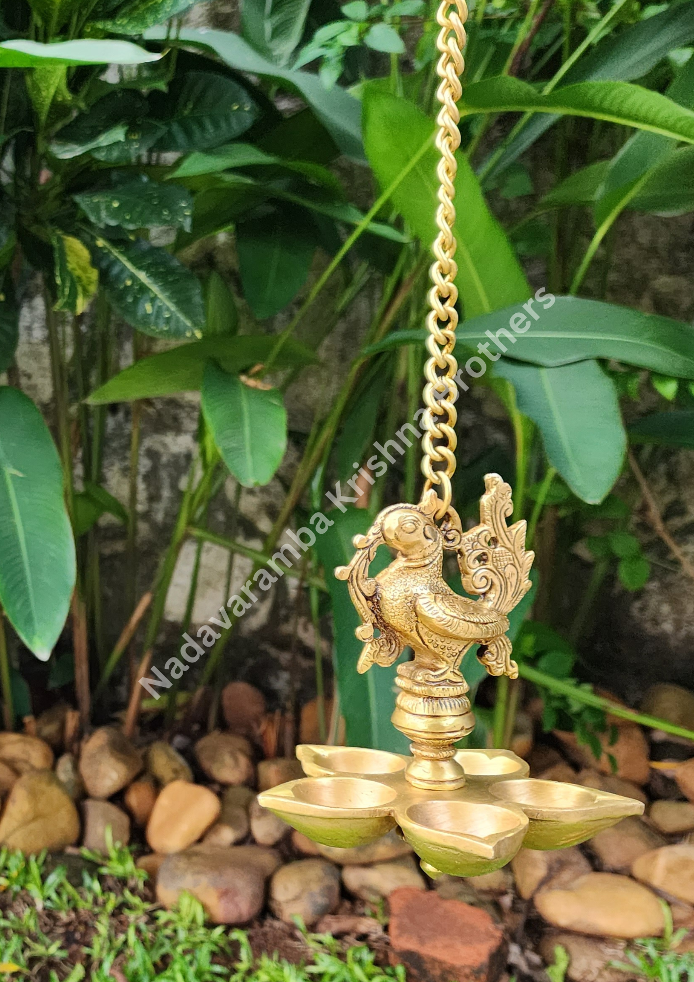 Peacock Brass Thooku Vilakku/Hanging Lamps