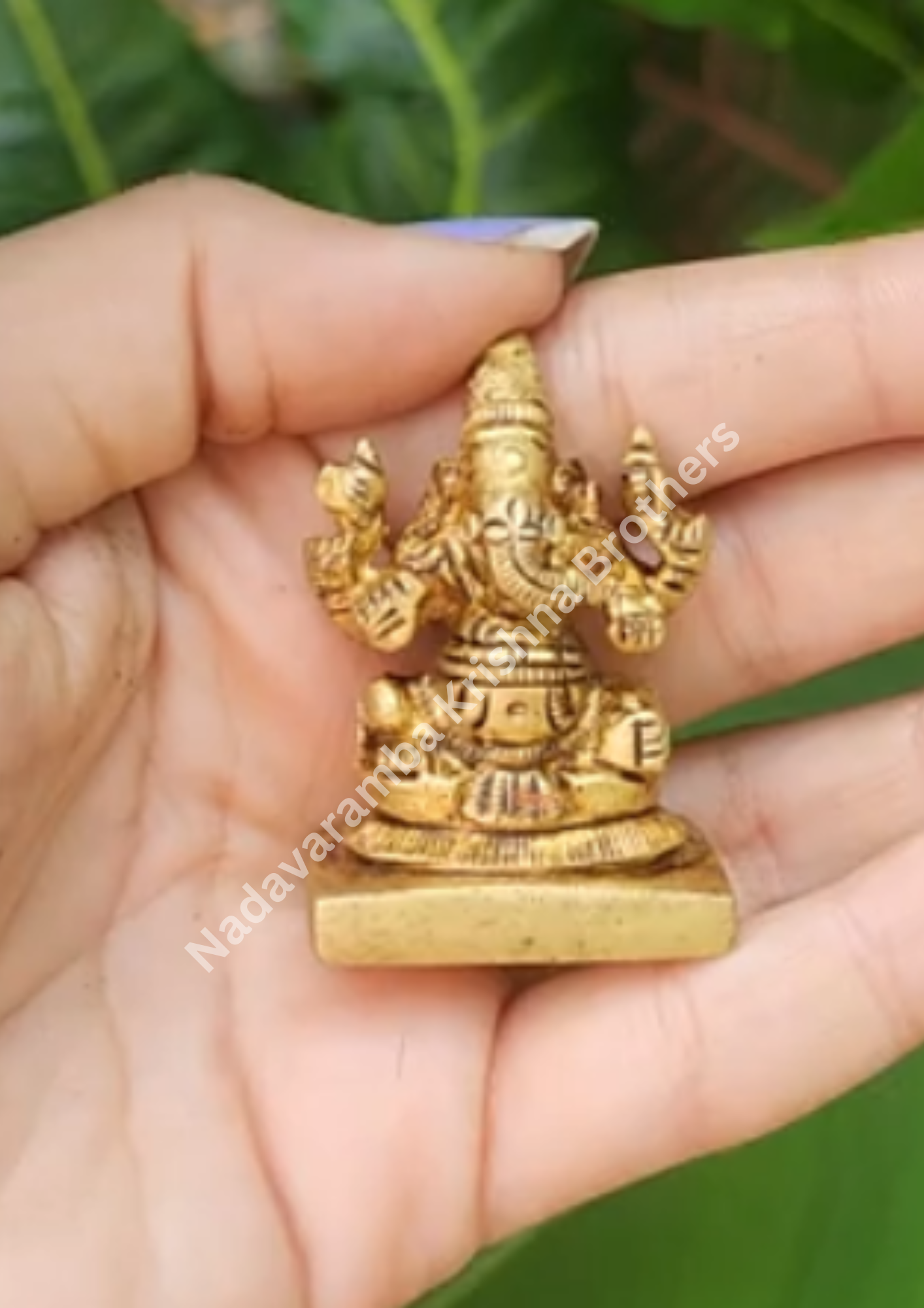 Brass Ganesh Idol 1.5inch SC-3098 - Image 3