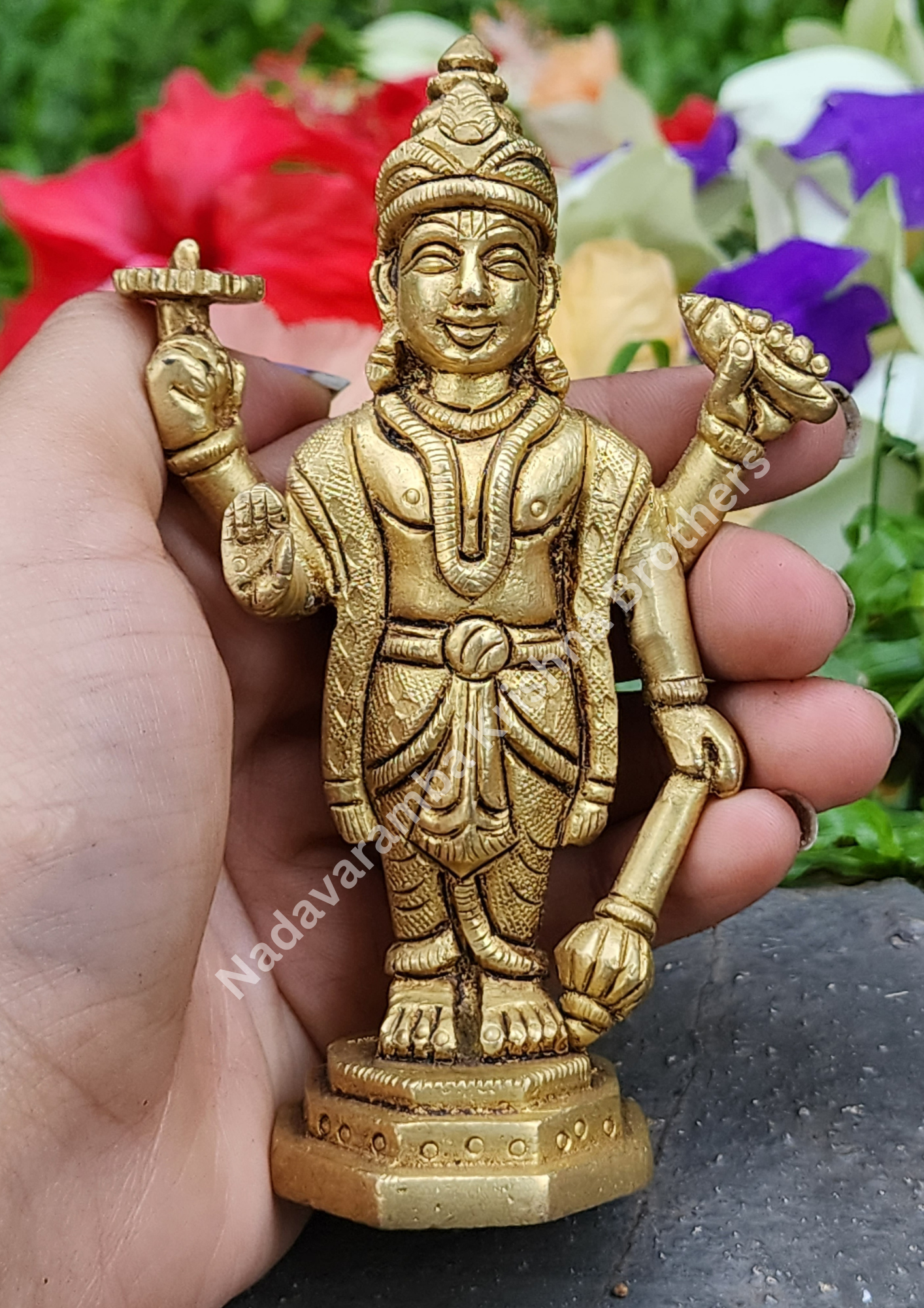 Maha Vishnu Idol 4.5 inch - Image 5