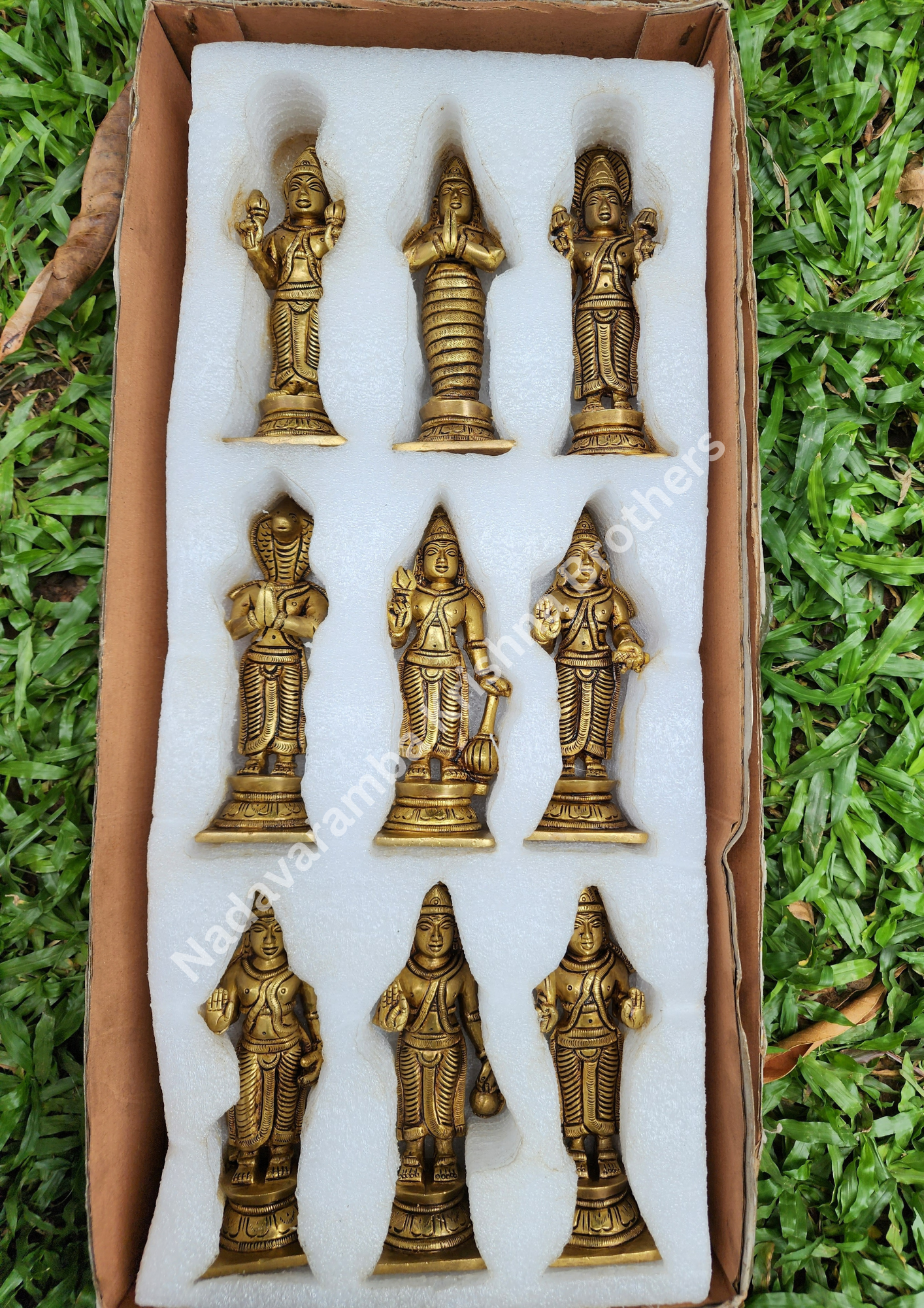 Navagraha Brass Idol Set