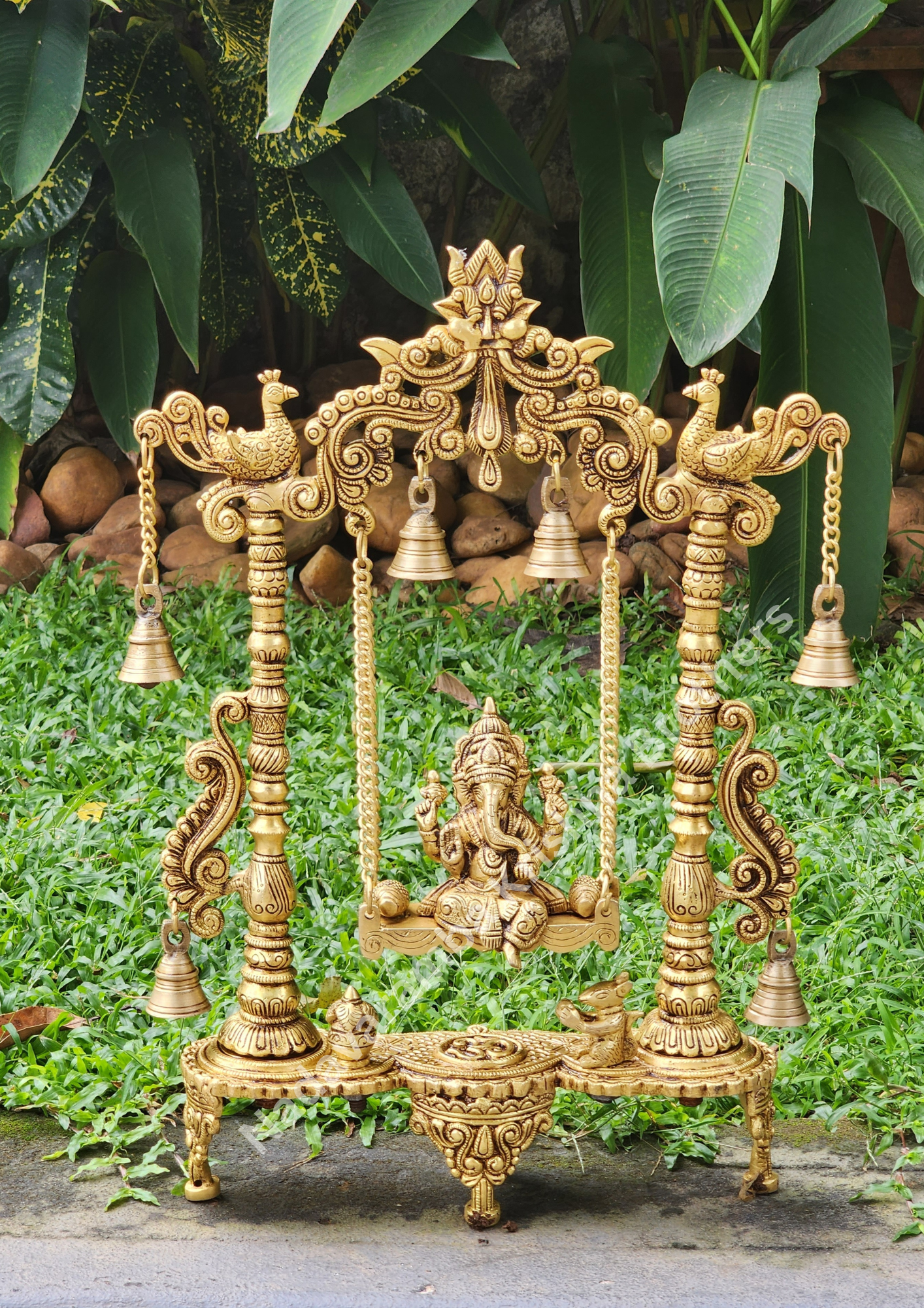 Lord Ganesh on Swing 18.5 inch (SWING-G-18)