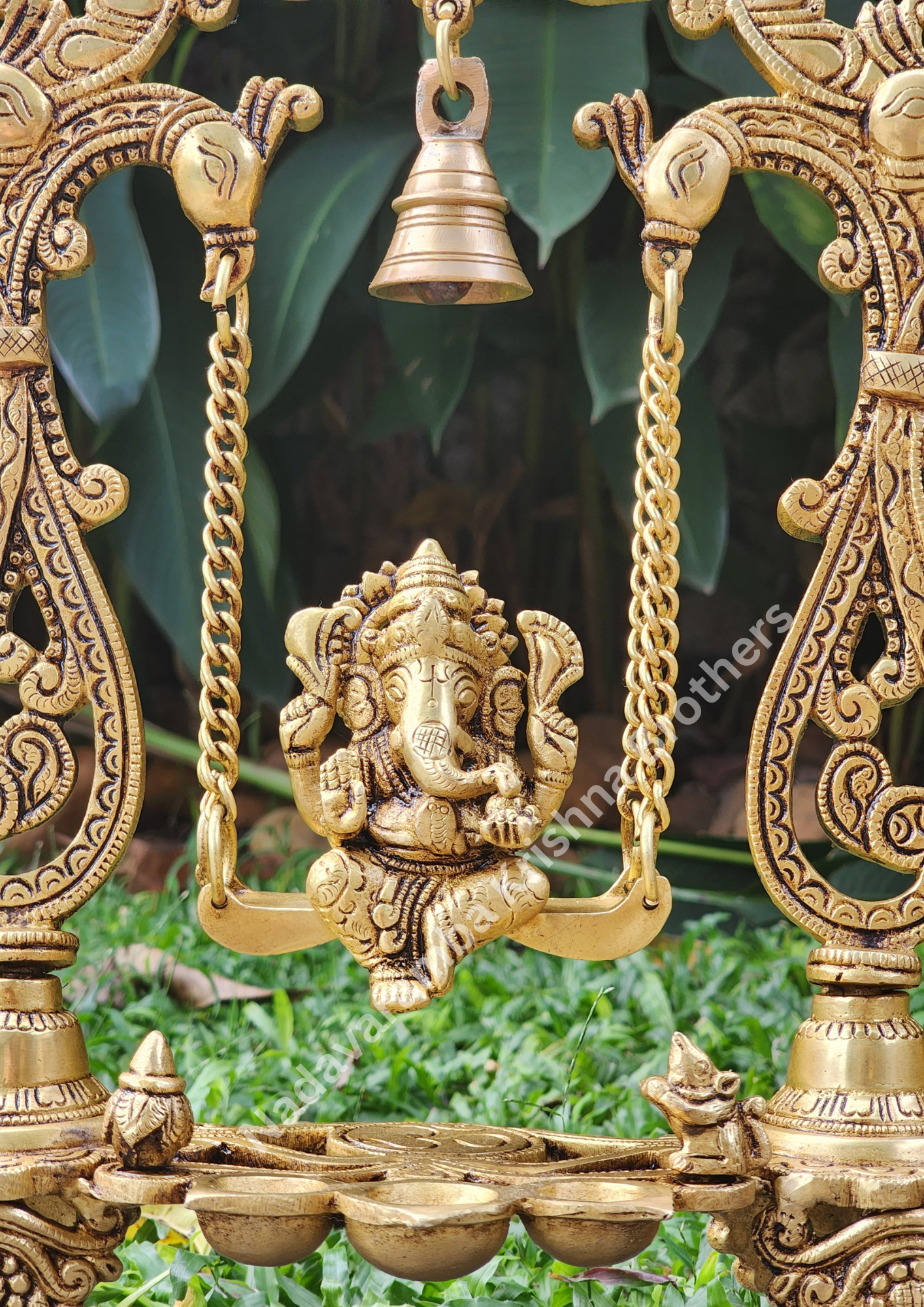 Lord Ganesh on Swing 15 inch (SWING-G-14) - Image 3