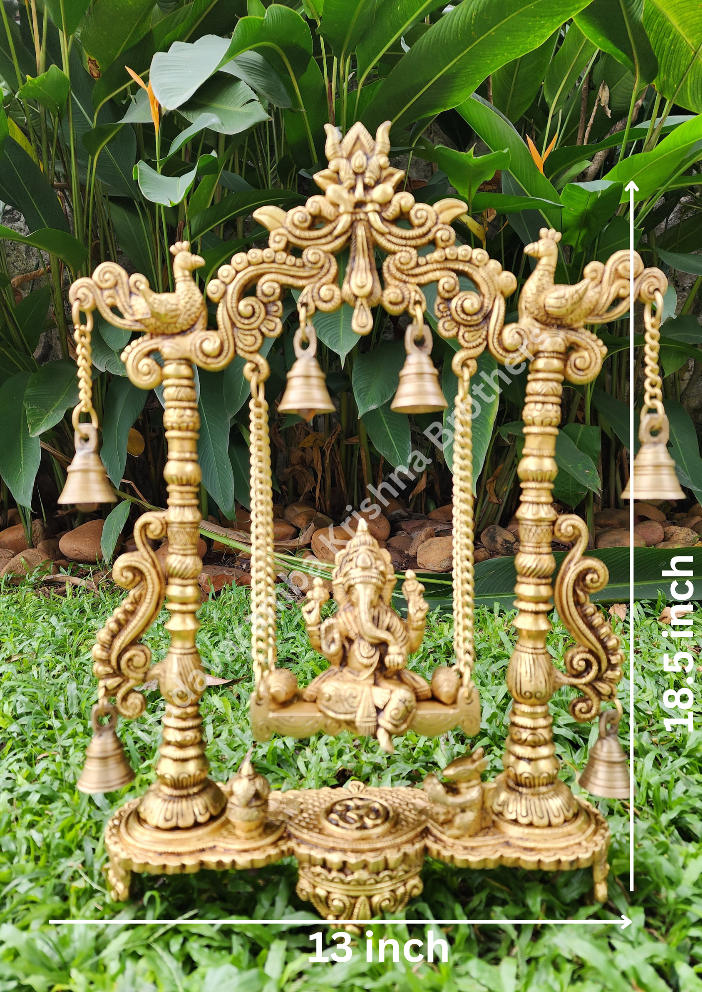 Lord Ganesh on Swing 18.5 inch (SWING-G-18) - Image 5
