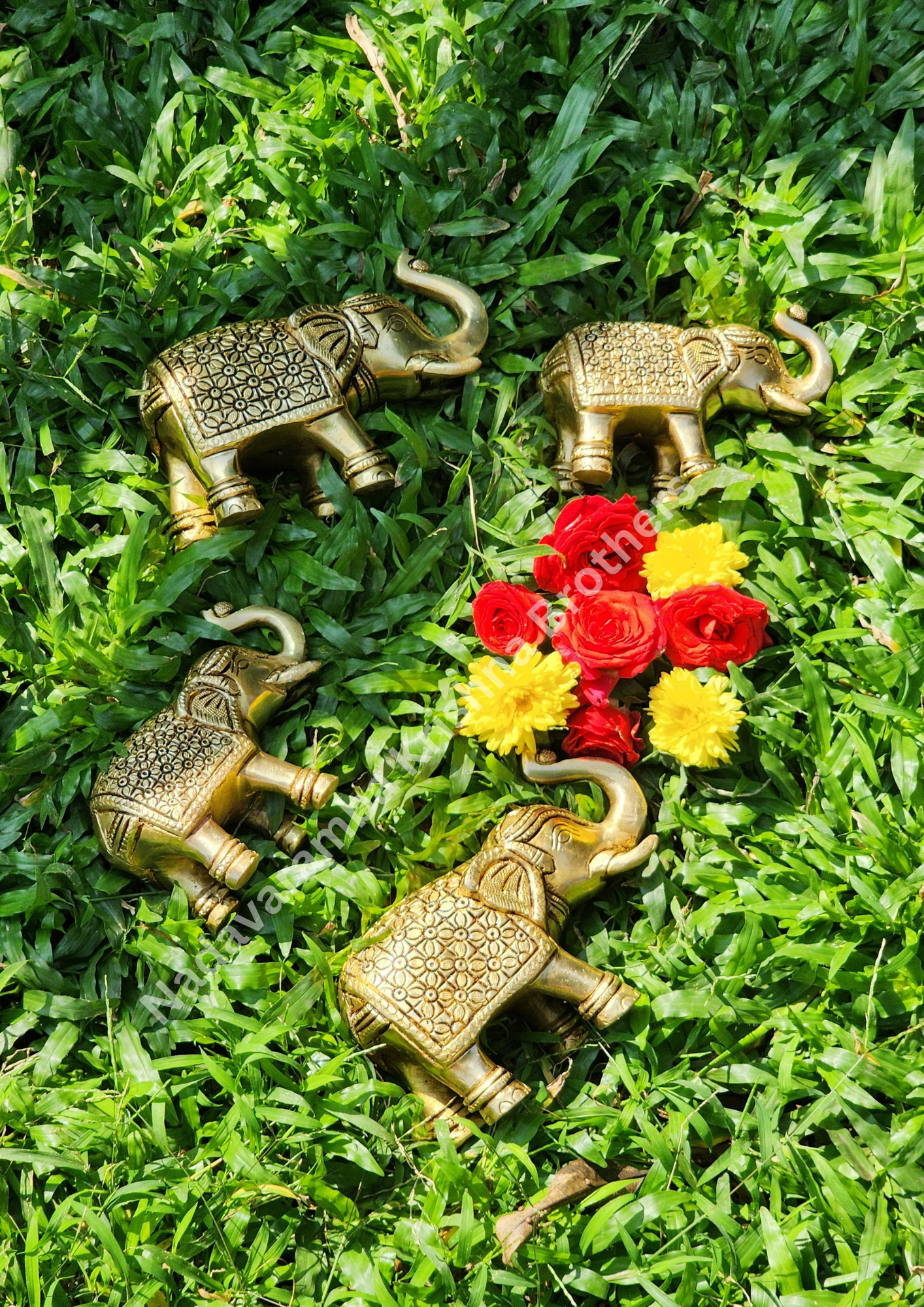 Brass Elephant Decor - Image 3