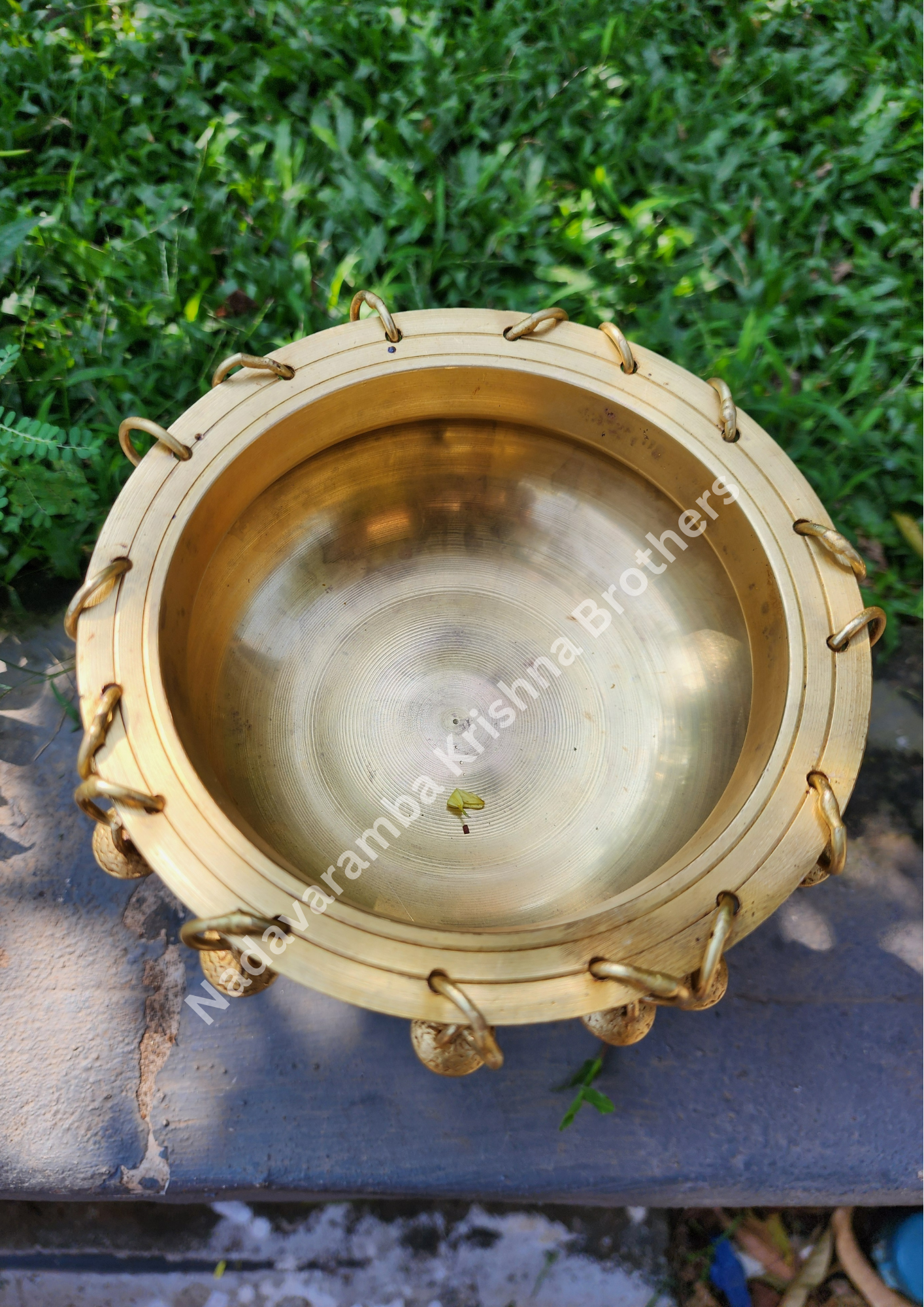 Brass Elephant Decor with Urli BS-AAB-2 - Image 3