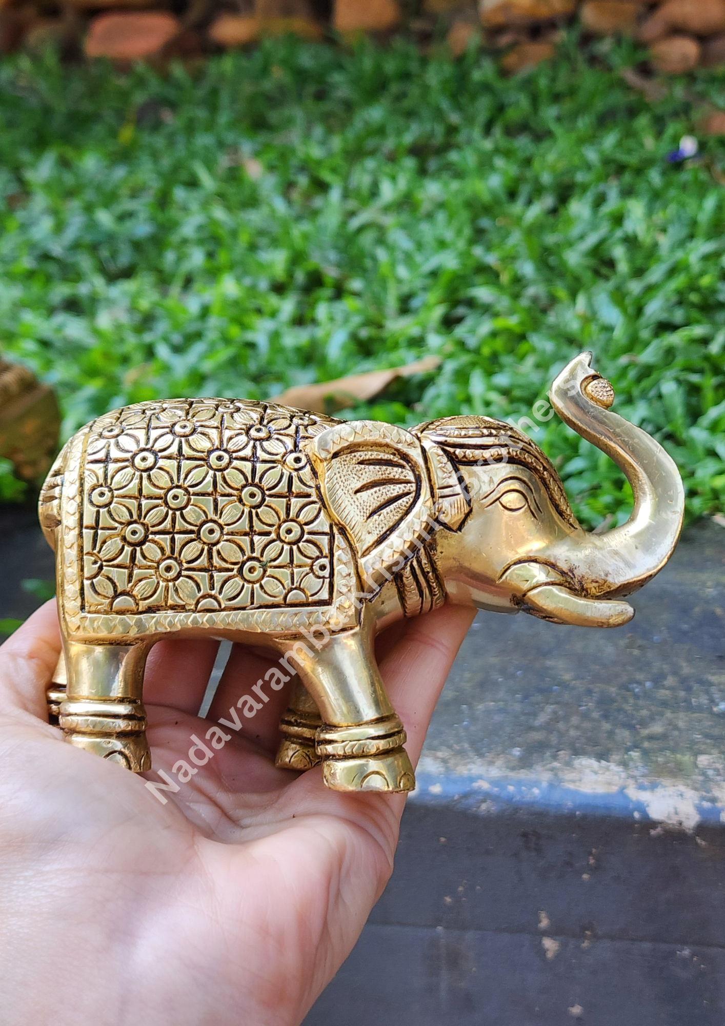 Brass Elephant Decor - Image 4
