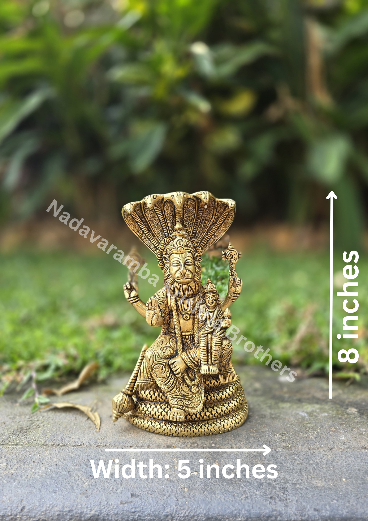 Lakshmi Narasimha Brass Idol (PC:NARM-1) - Image 2