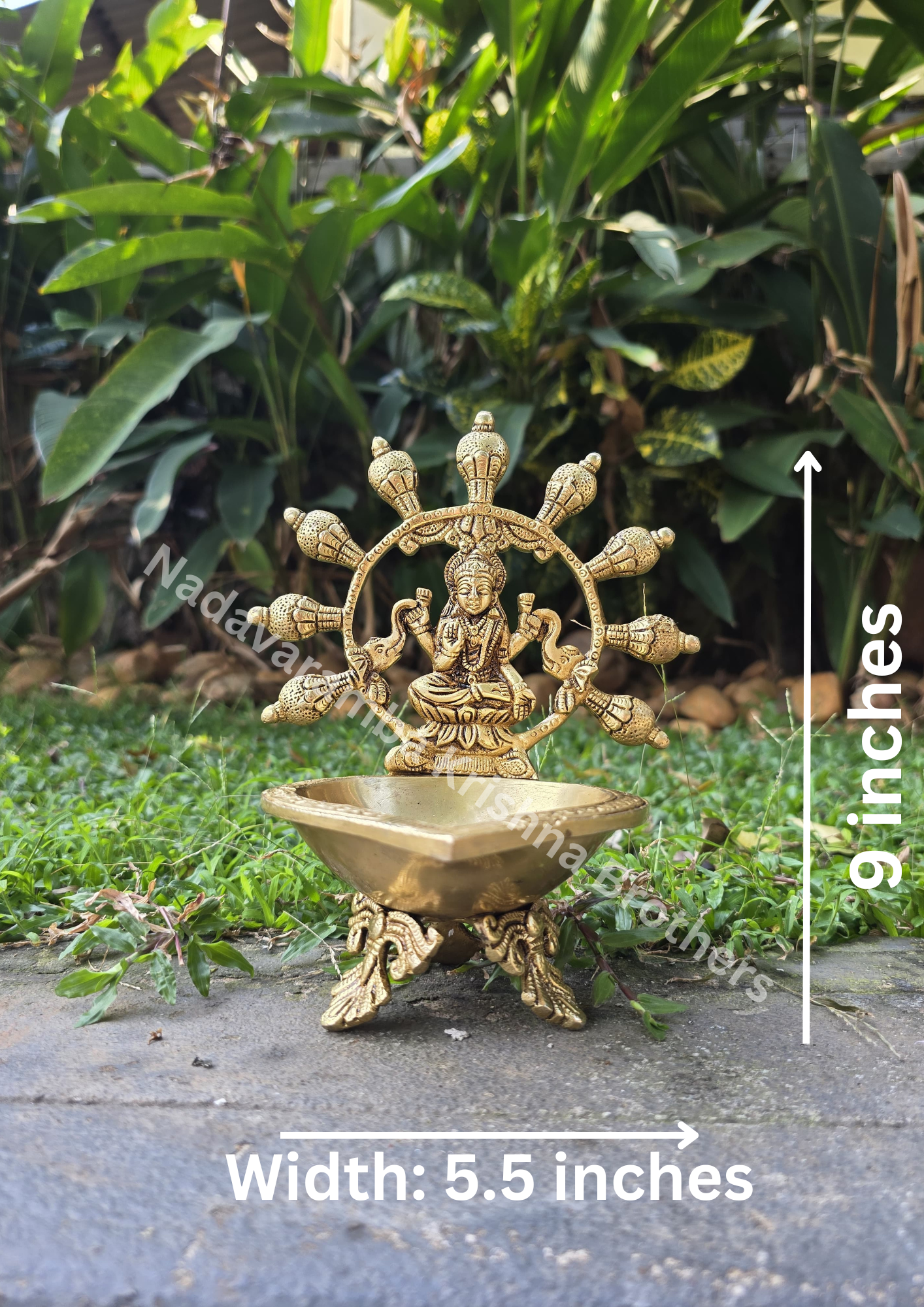 Gajalakshmi Brass Vilakku - Image 4