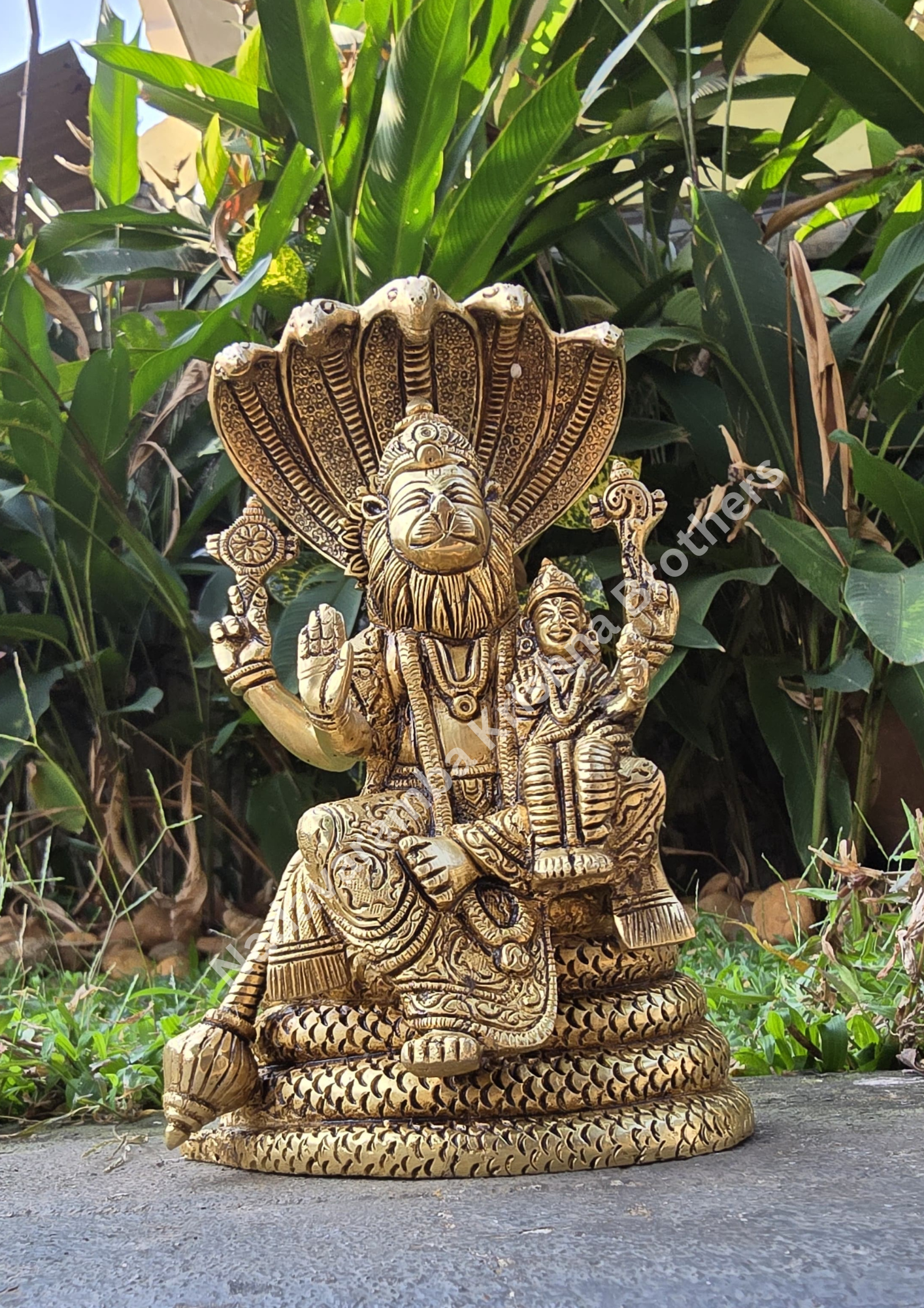 Lakshmi Narasimha Brass Idol (PC:NARM-1) - Image 3