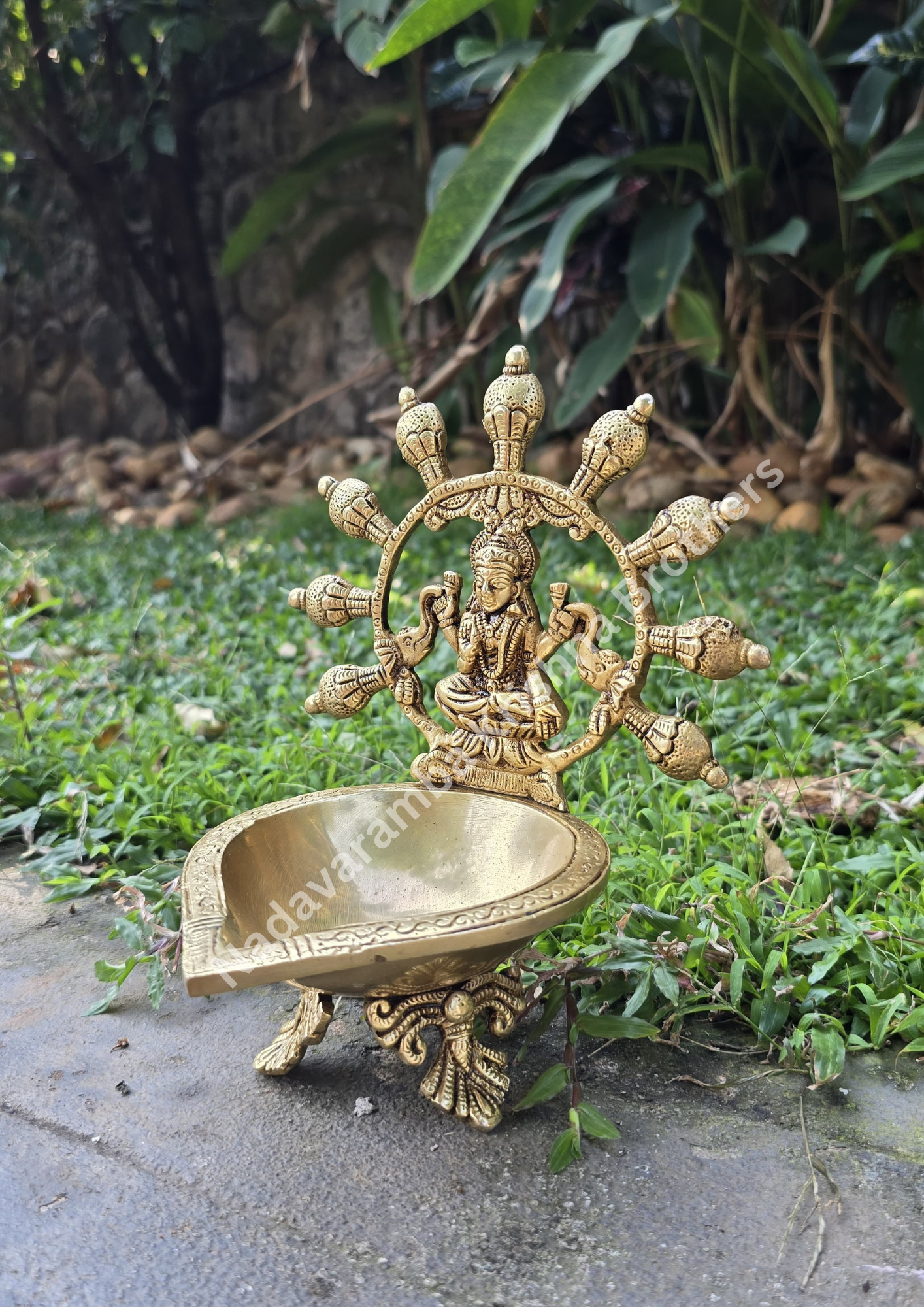 Gajalakshmi Brass Vilakku - Image 3