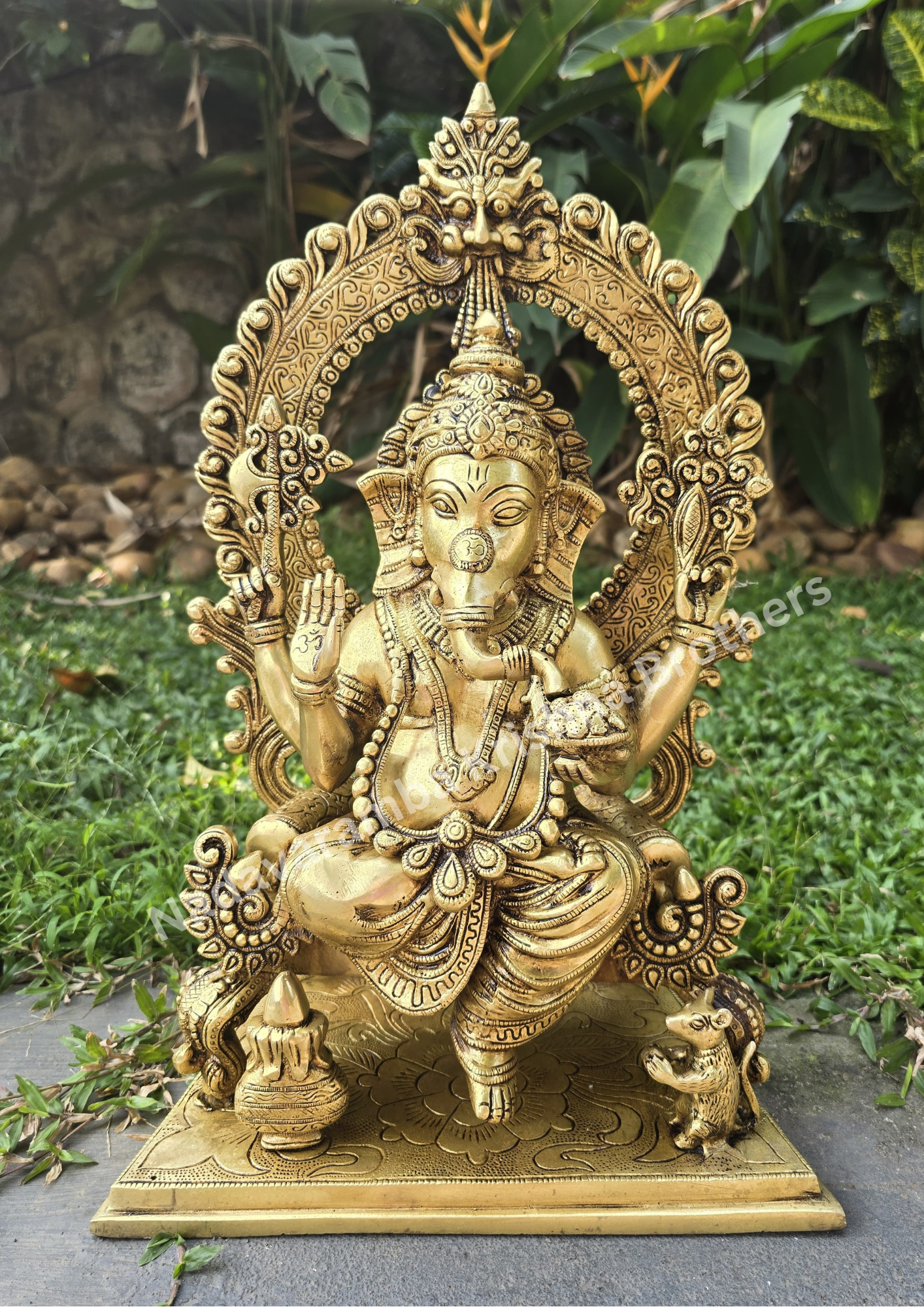 Shree Ganesh Brass Idol - 18 inches