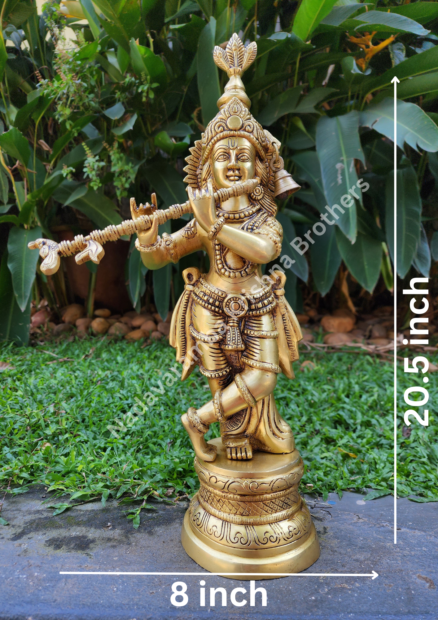 Shree Krishna Plain Idol 20 inches (KRIP-SGE-20) - Image 4