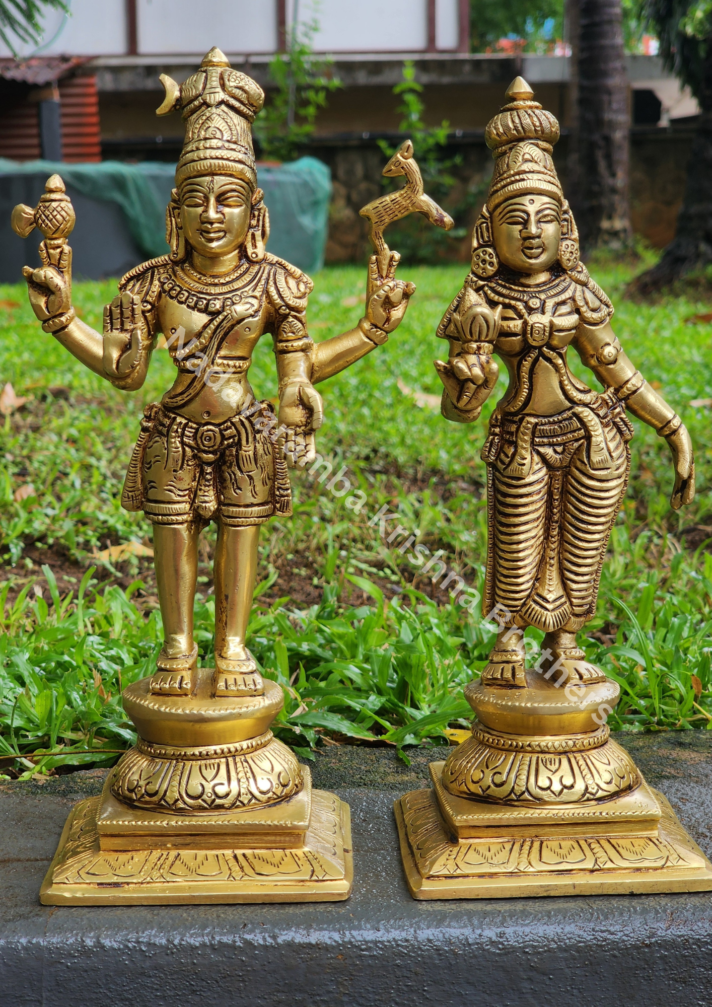 Shiva Parvati Standing 11 inch