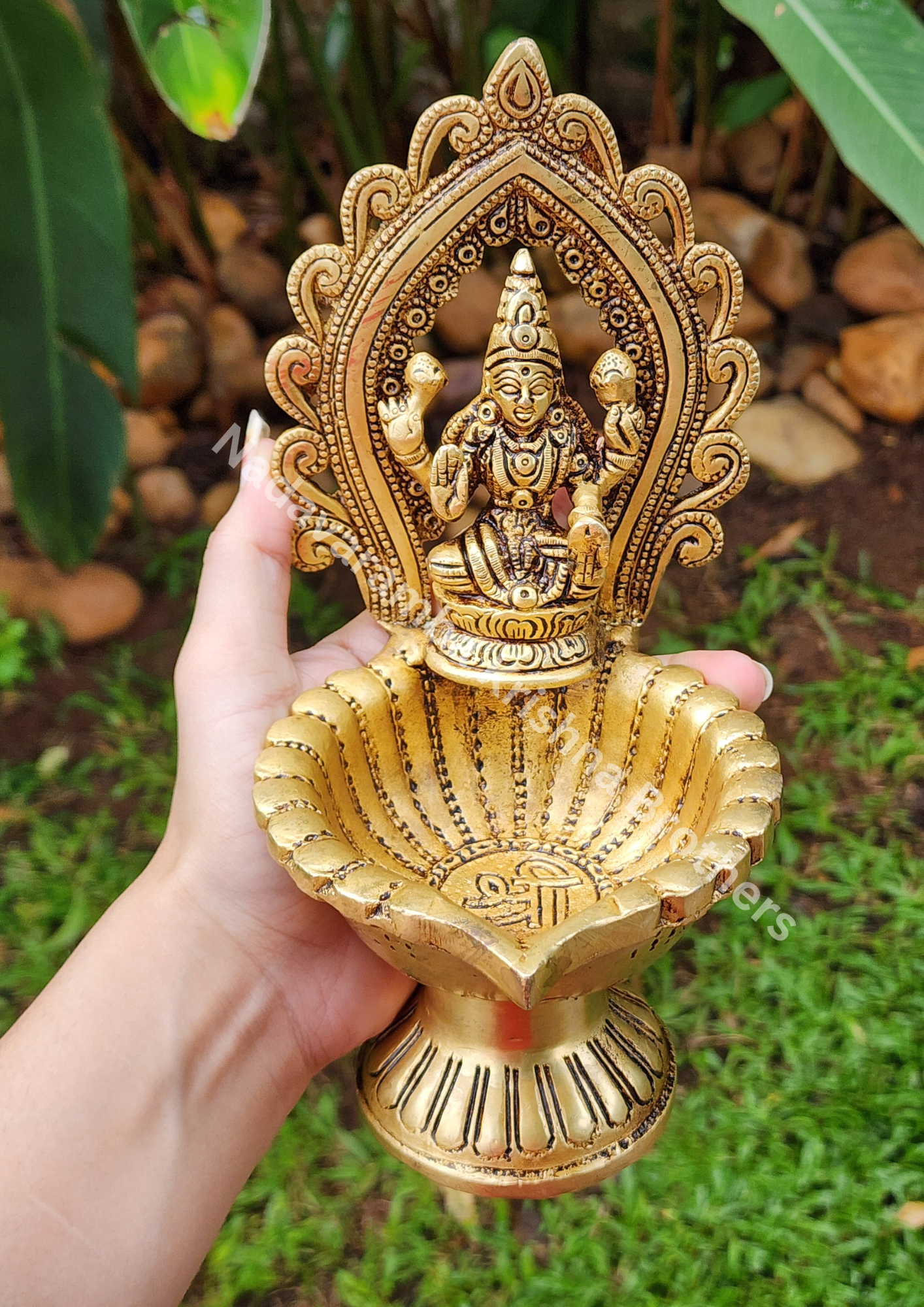 Lakshmi Vilakku/Lamp 8.5 inch