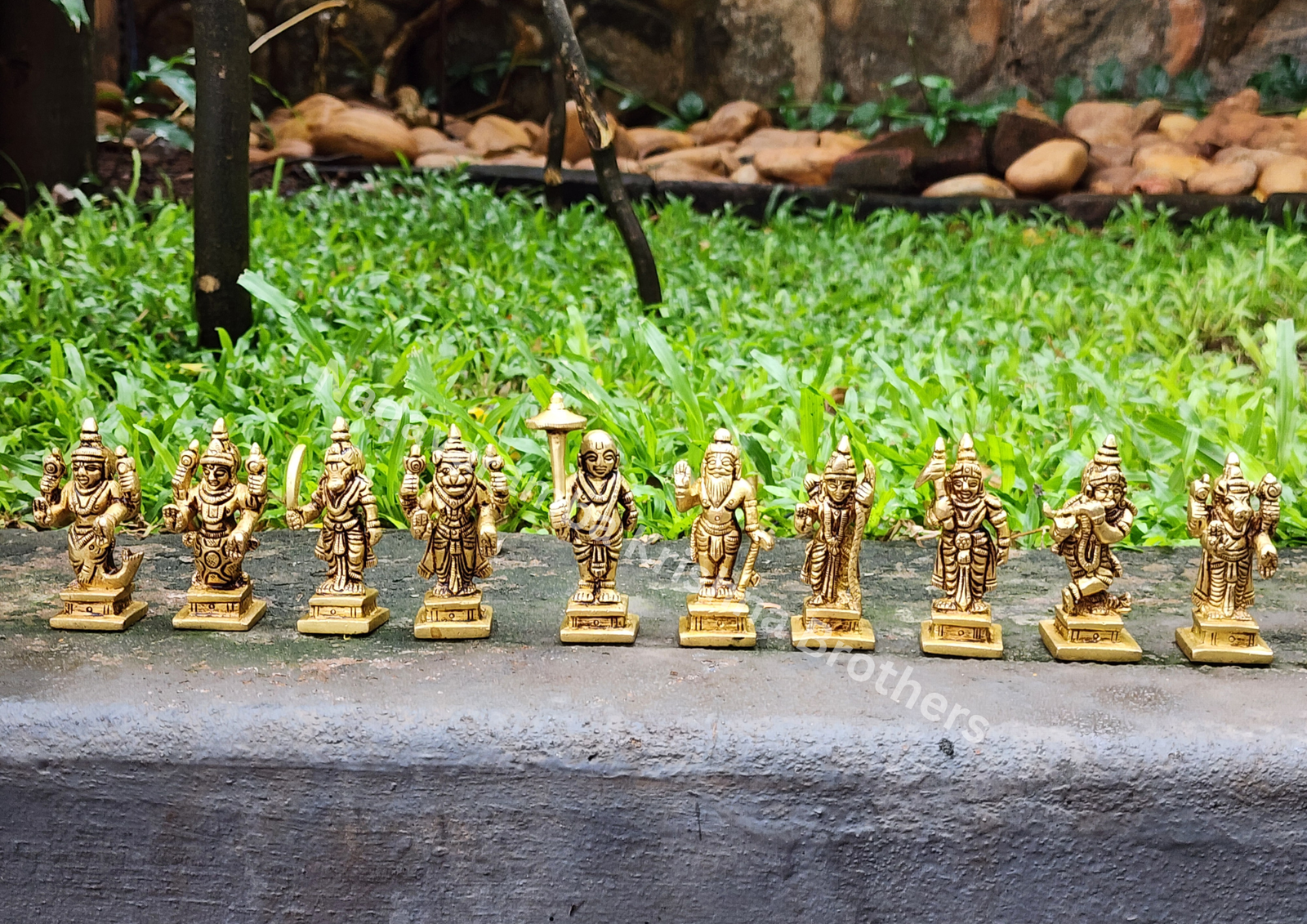 Dasavatharam Brass Idol Set 2.5 inches