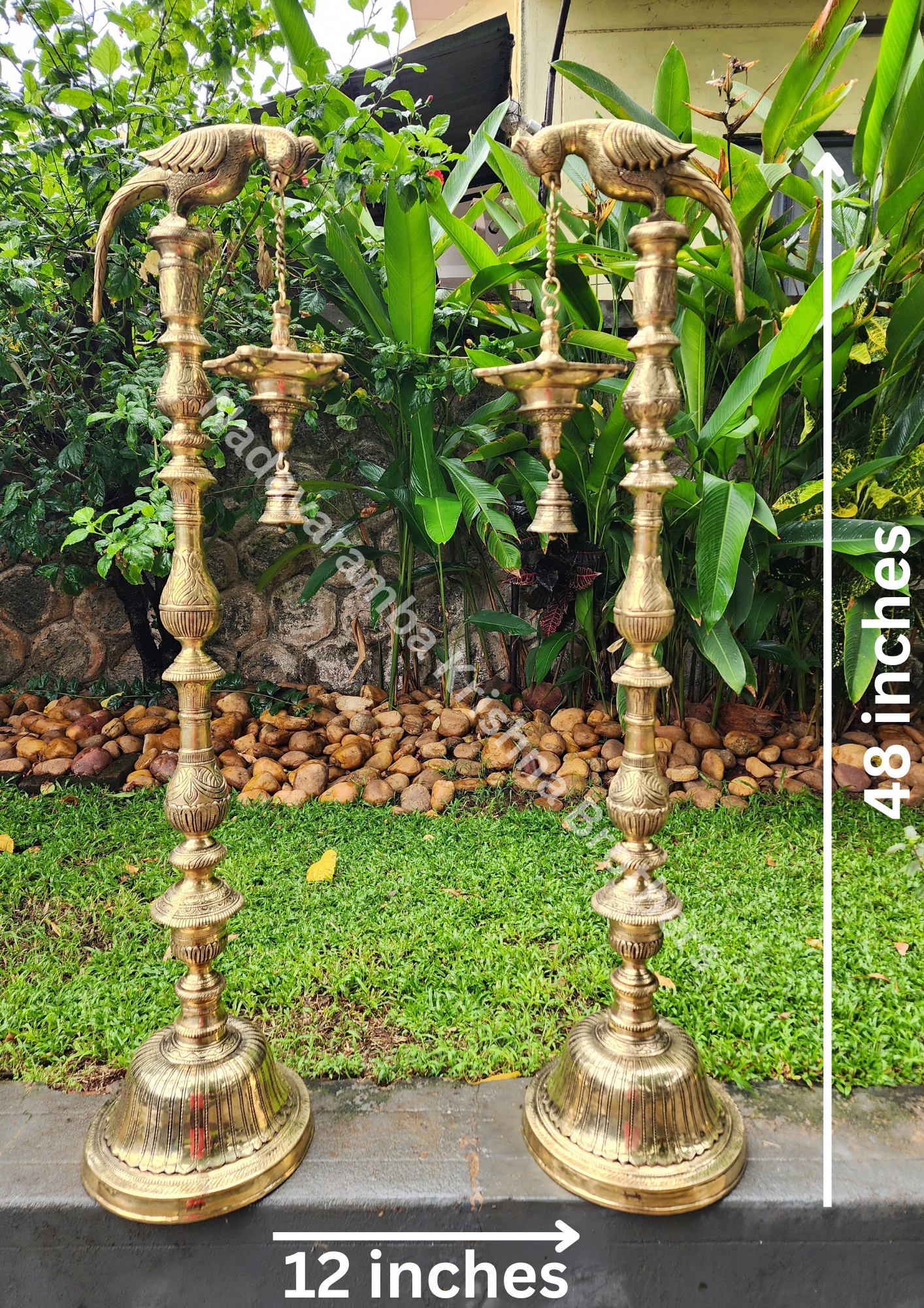 Parrot Bronze Vilakku/Lamp 4 feet - Image 5