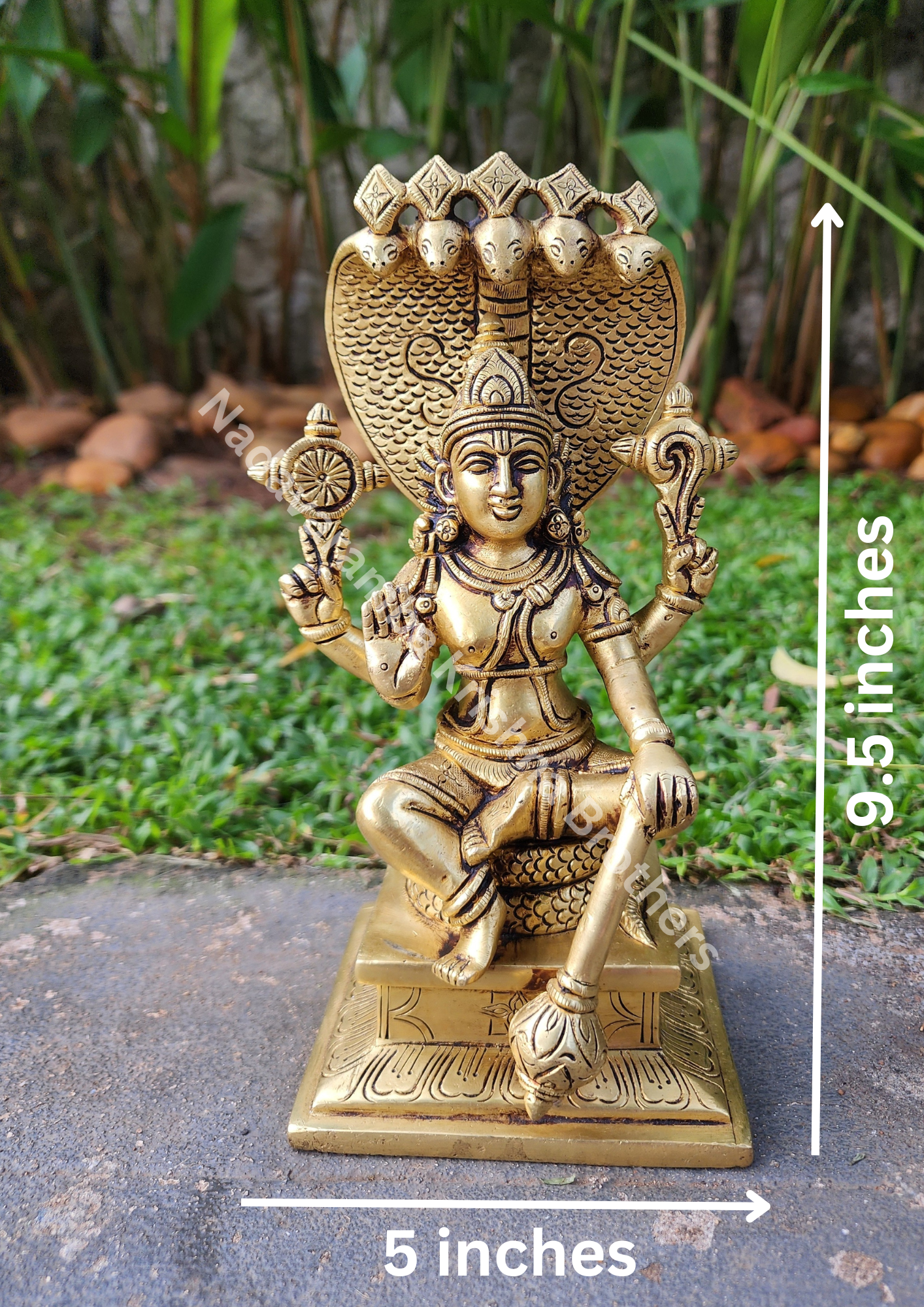 Maha Vishnu Seated Idol - Image 5