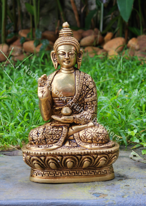 Buddha Brass 8 inch Idol SC-3456