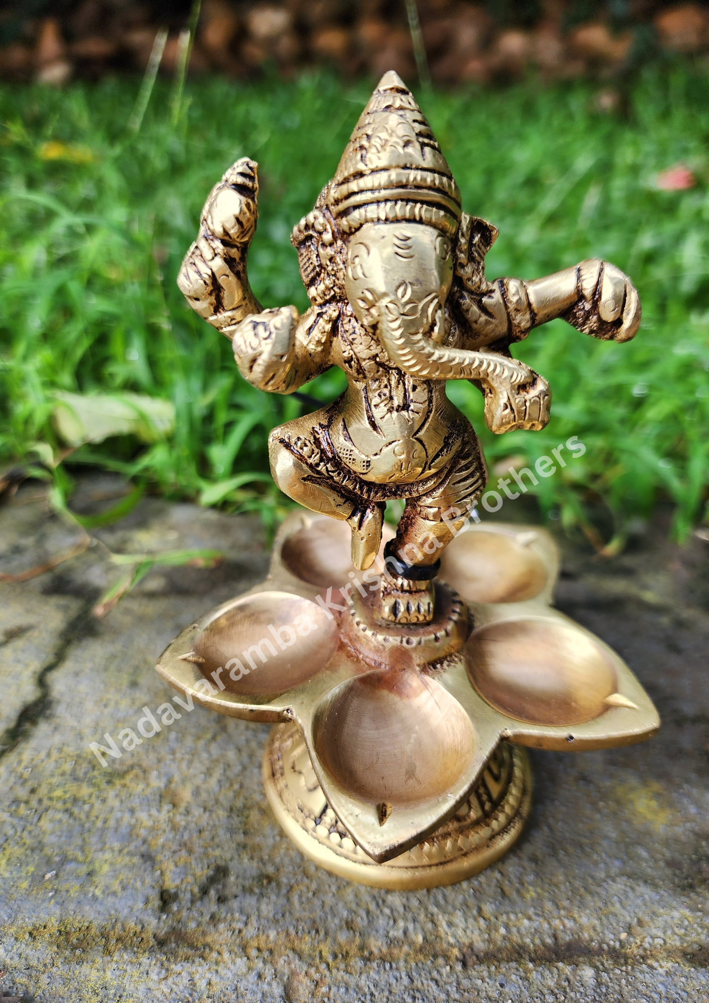 Ganesha Vilakku/Lamp 5 inch BS-AAB-3038 - Image 3