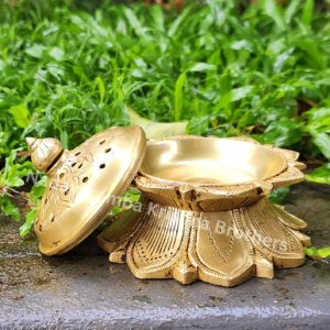 Antique Brass Dhoop & Sambrani Stand 4 inch LDD-2