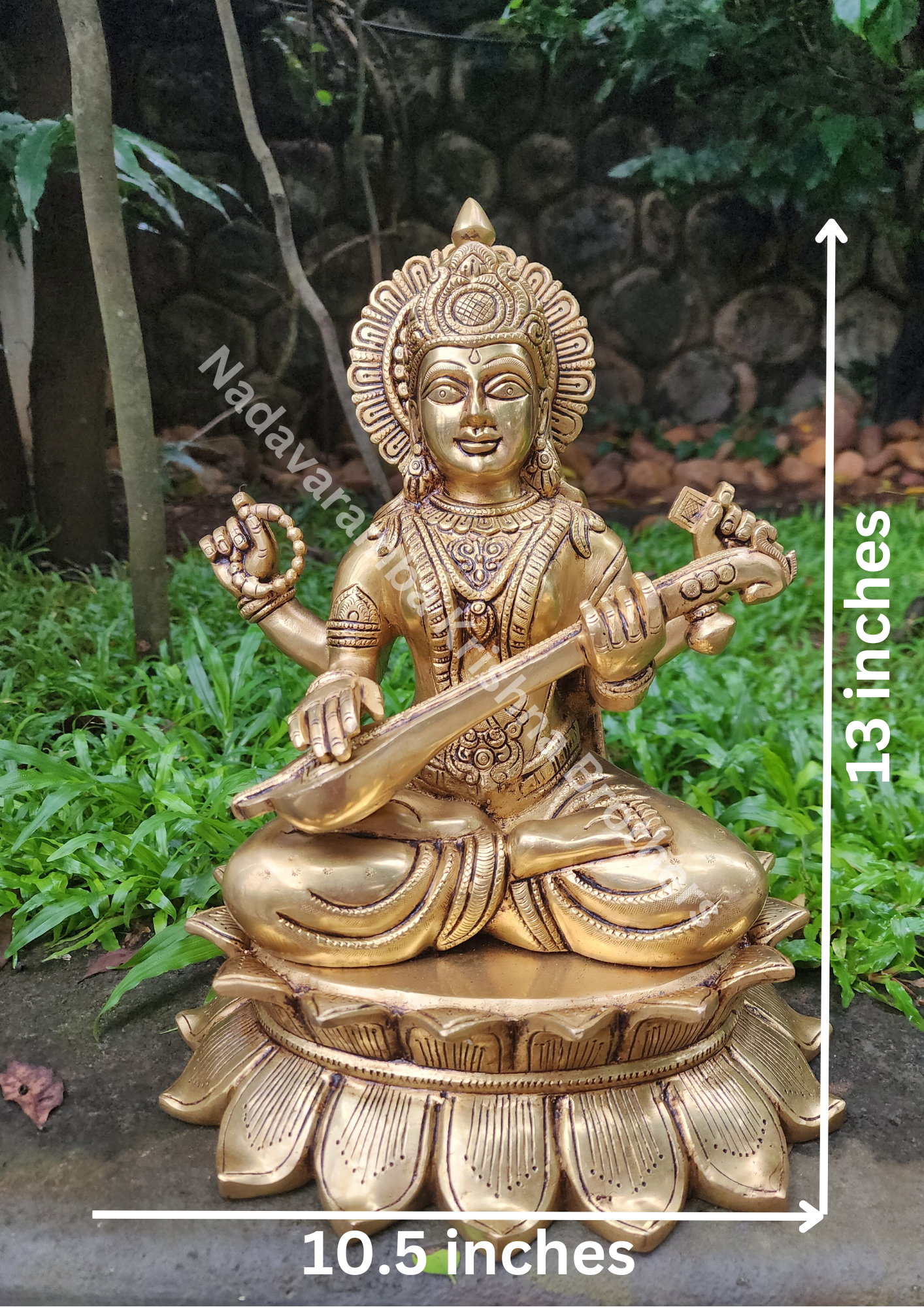 Goodess Saraswathi 13 inch SC-3712-S - Image 2
