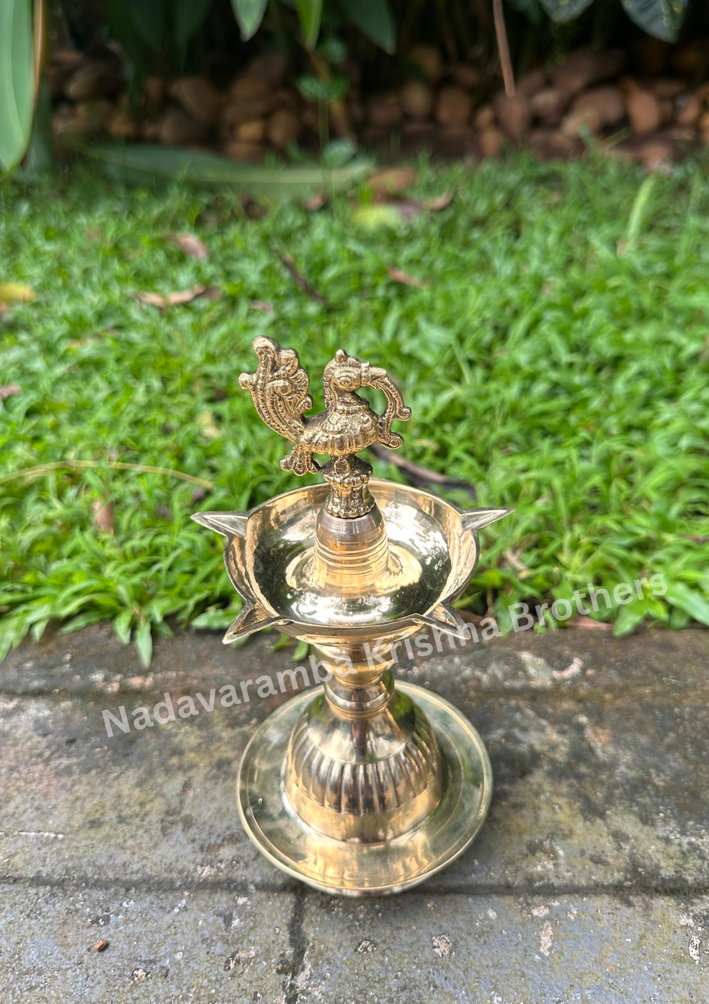 Special Peacock Vilakku with Wicks PC:KS5G - Image 4