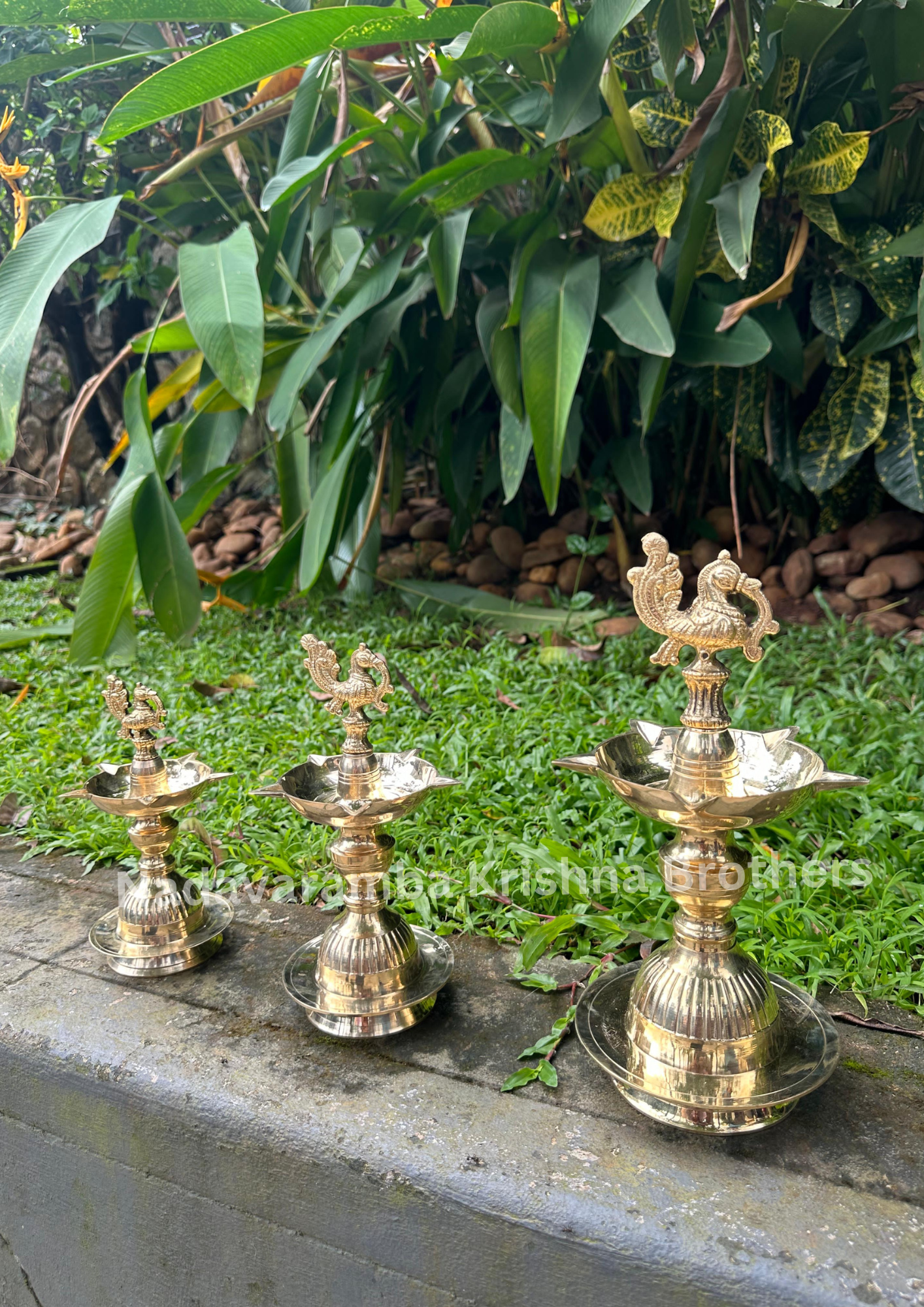 Special Peacock Vilakku with Wicks PC:KS5G - Image 3