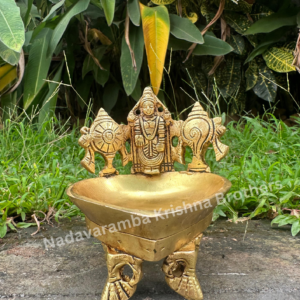 Balaji Shank Chakra Diya 5-inch height AAB-BAL-SHANK