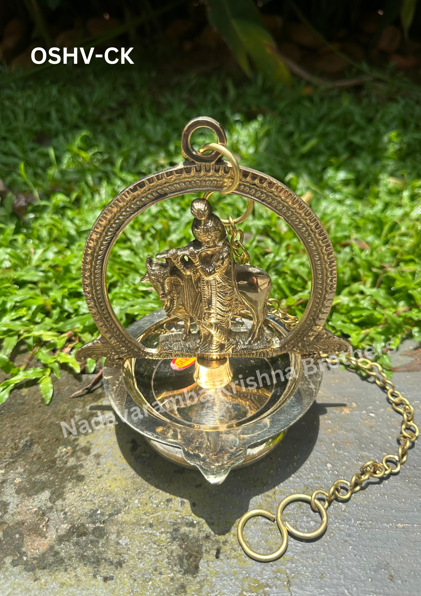 One-Side Cow Krishna Hanging Vilakku (OSHV-CK) - Image 5