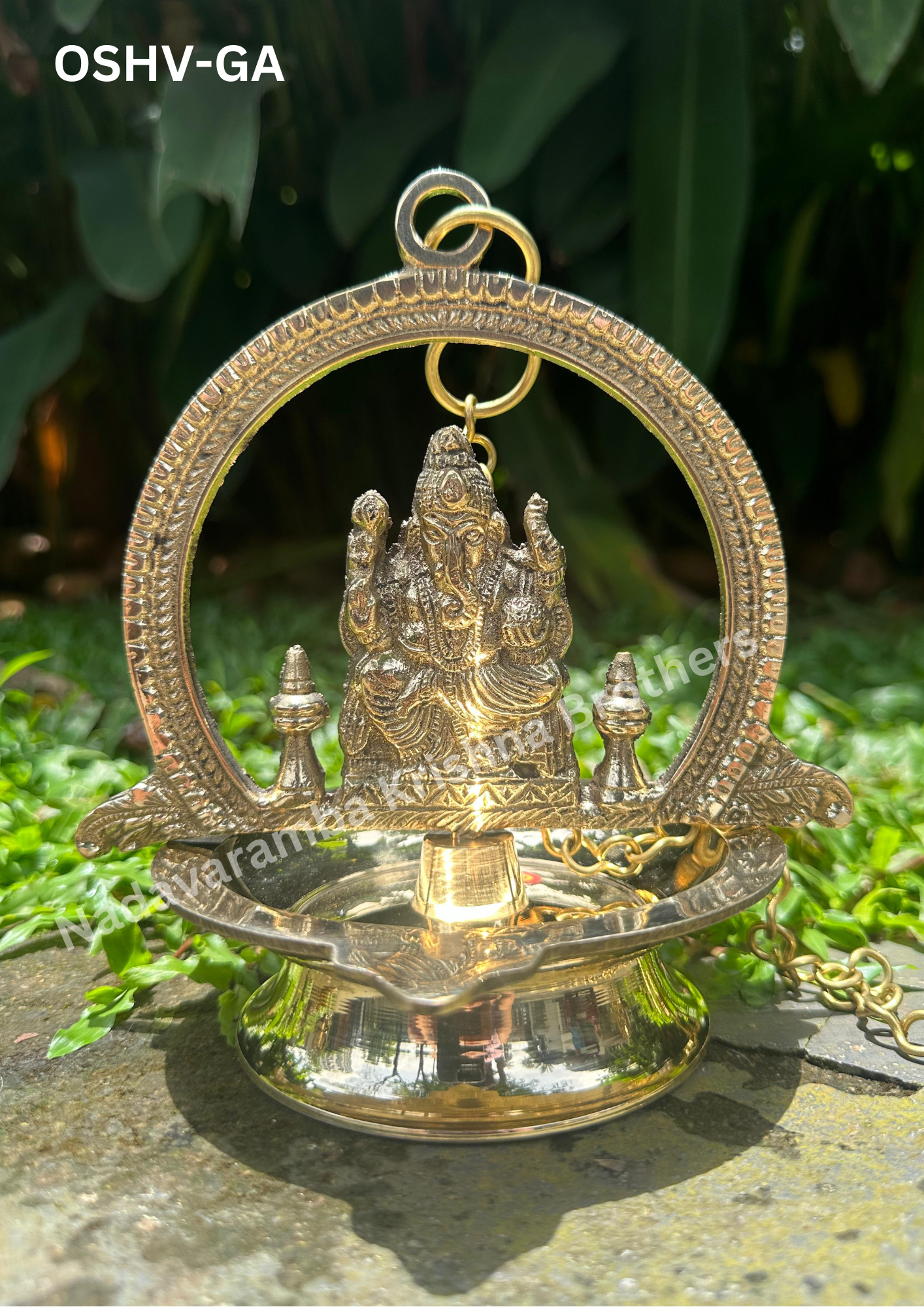 One-Side Ganesha Hanging Vilakku (OSHV-GA)