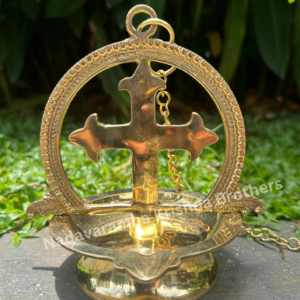 One Side Plain Cross Hanging Vilakku (OSHV-PC)