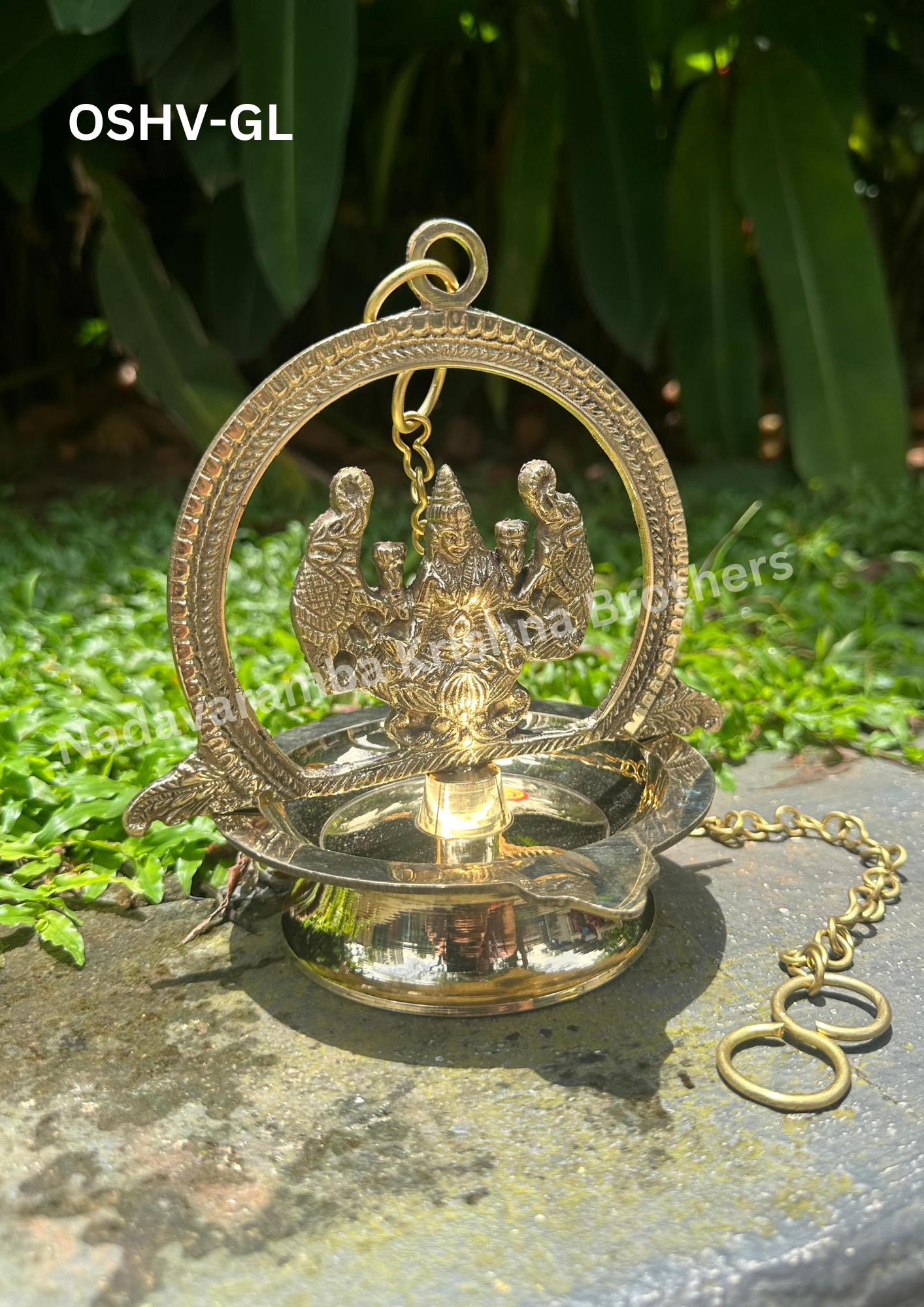 One-Side Gajalakshmi Hanging Vilakku (OSHV-GL) - Image 4