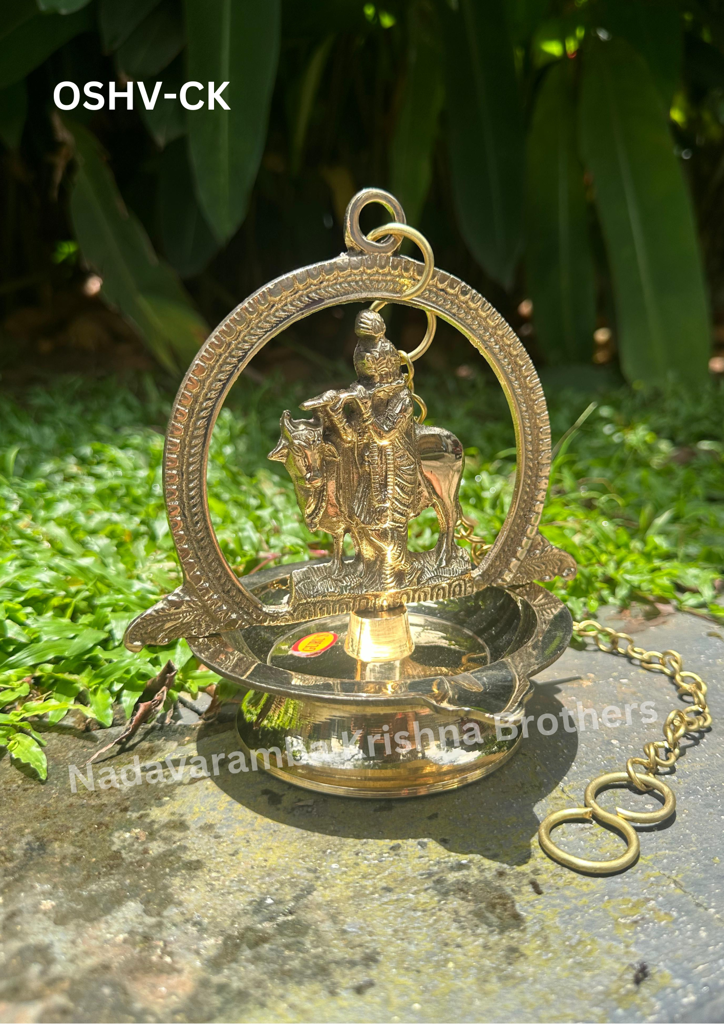 One-Side Cow Krishna Hanging Vilakku (OSHV-CK) - Image 3