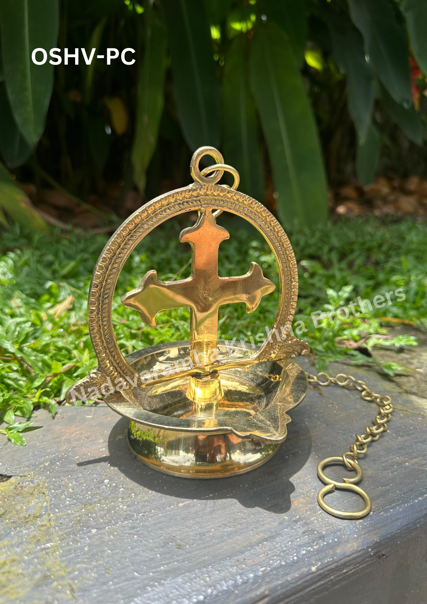 One Side Plain Cross Hanging Vilakku (OSHV-PC) - Image 5