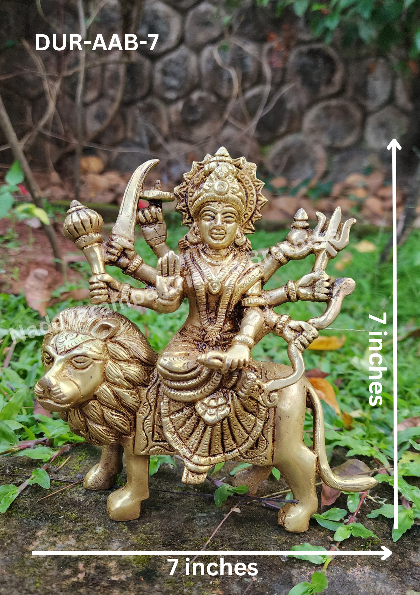 Durga Idol 7 inch (DUR-AAB-7) - Image 4