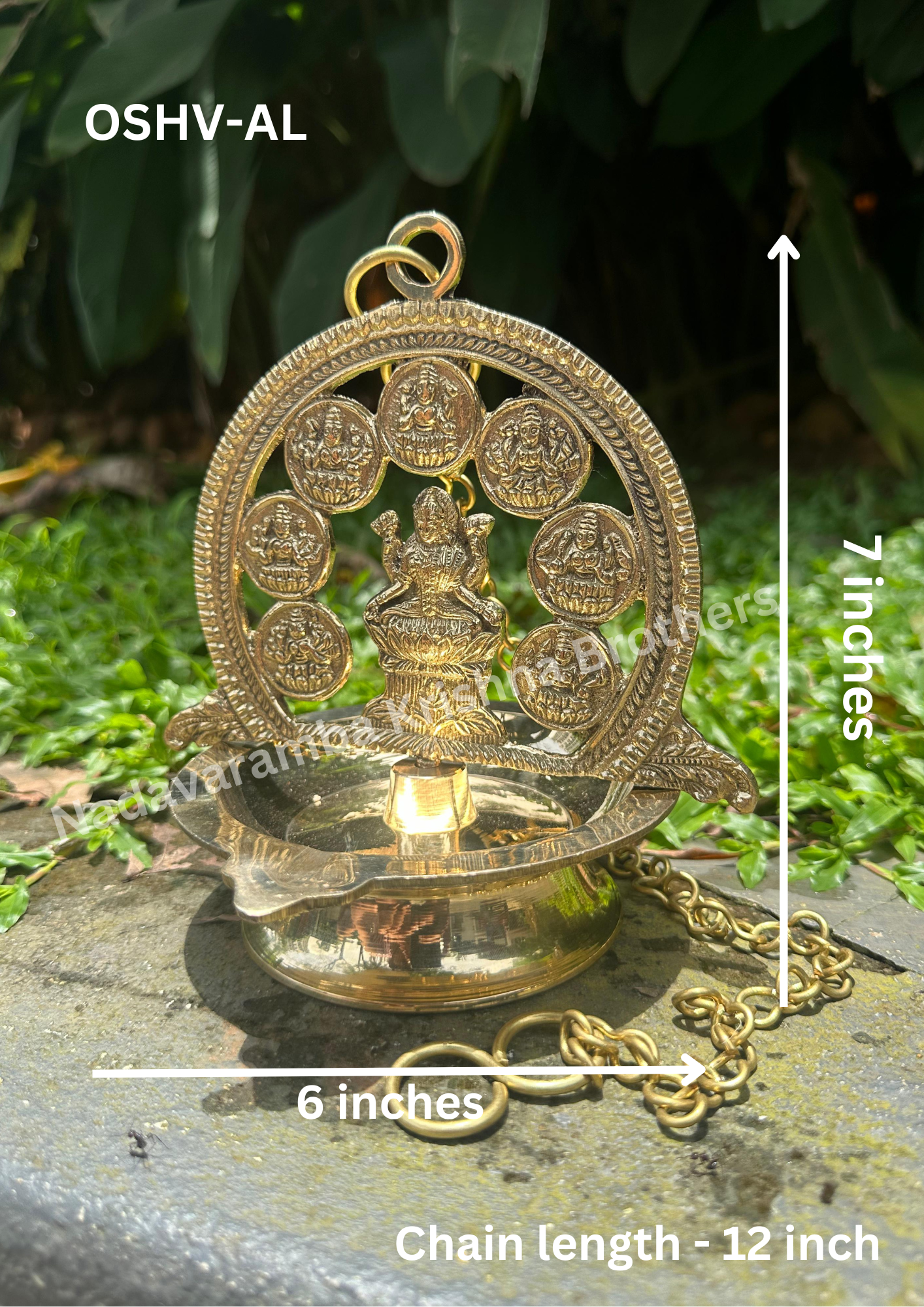 One-Side Ashtalakshmi Hanging Vilakku (OSHV-AL) - Image 5