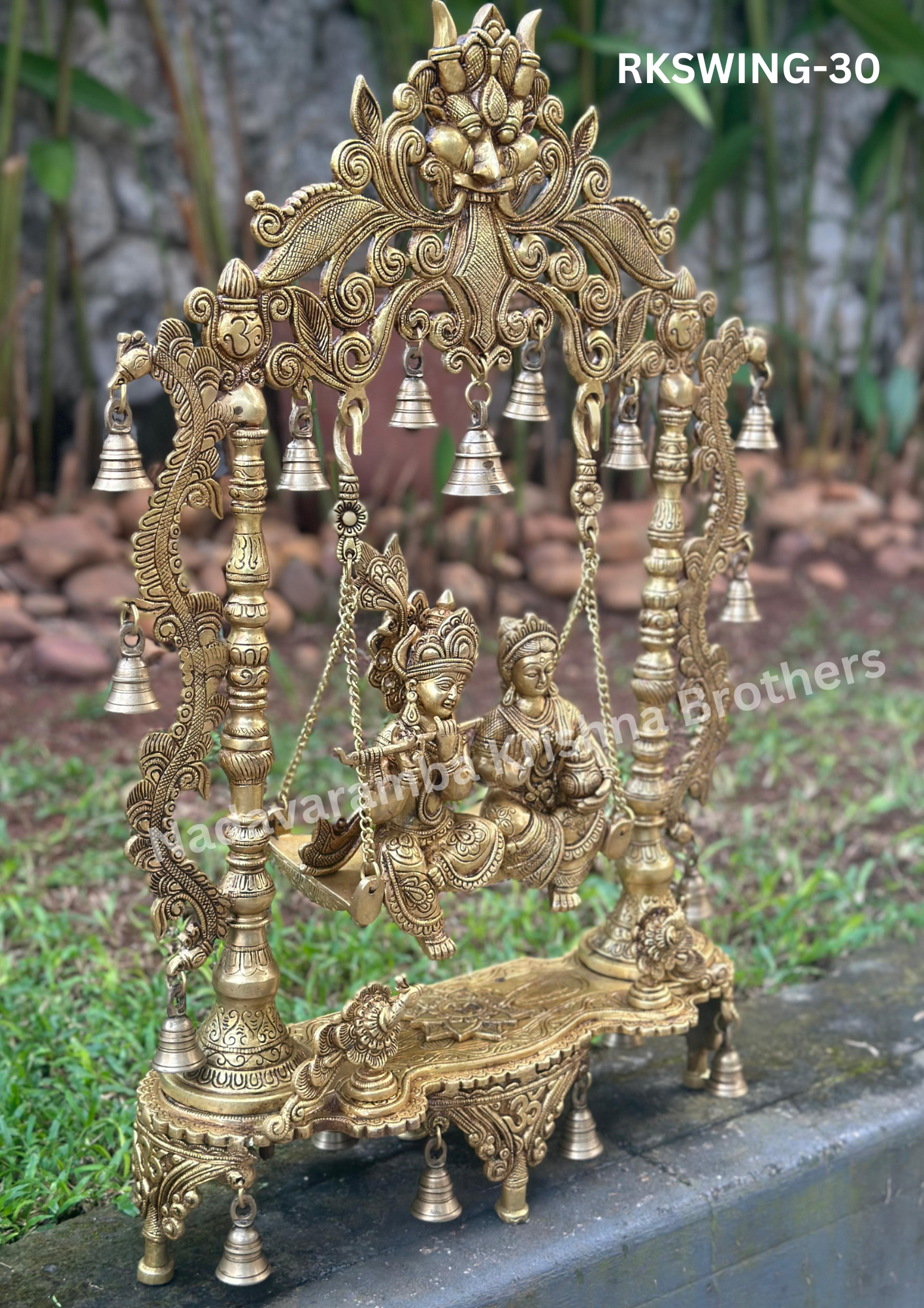 Radha Krishna on Swing 30 inches (RKSWING-30) - Image 2