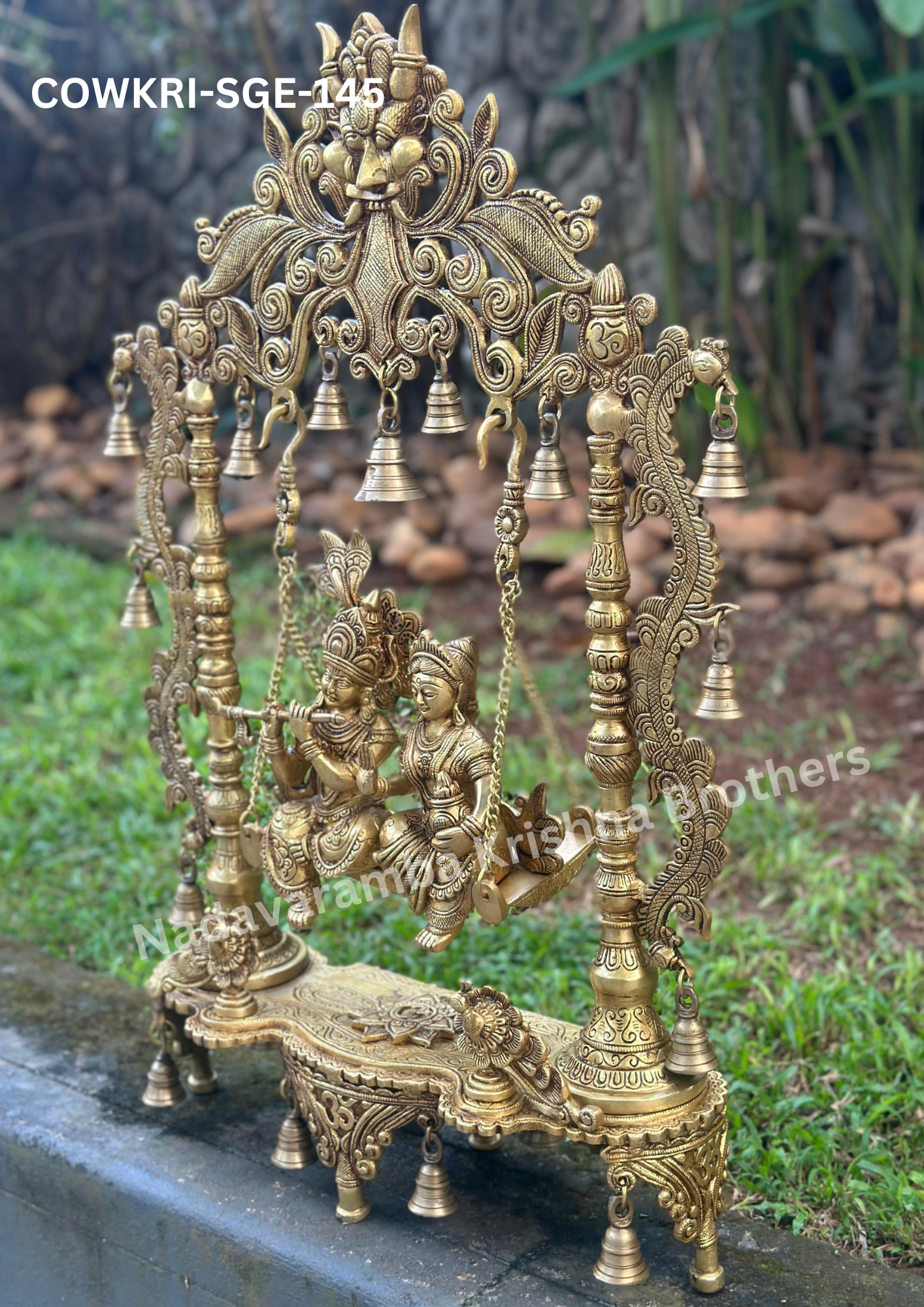 Radha Krishna on Swing 30 inches (RKSWING-30) - Image 3