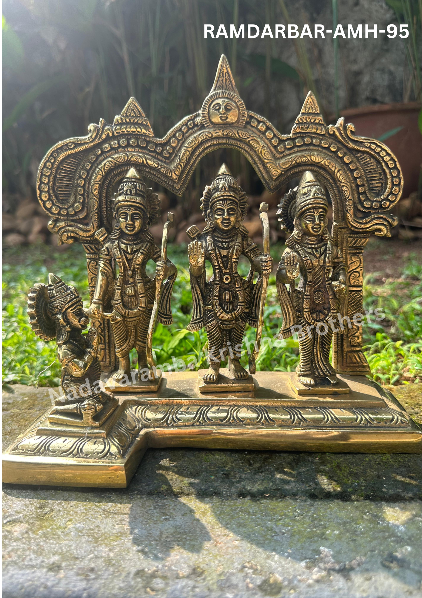 Sri Rama Pattabhishekam 9.5 inch (RAMDARBAR-AMH-95)