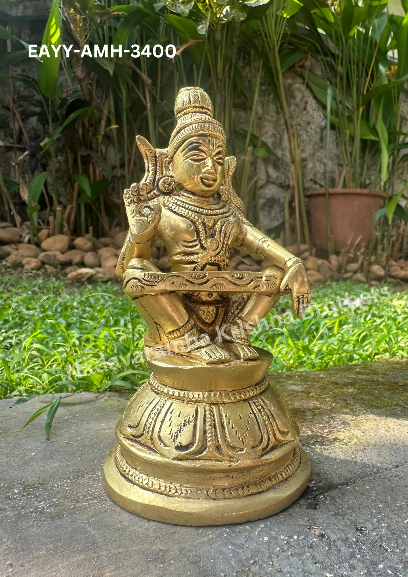Sabarimala Ayyappa Swamy idol 6 inch (EAYY-AMH-3400) - Image 2