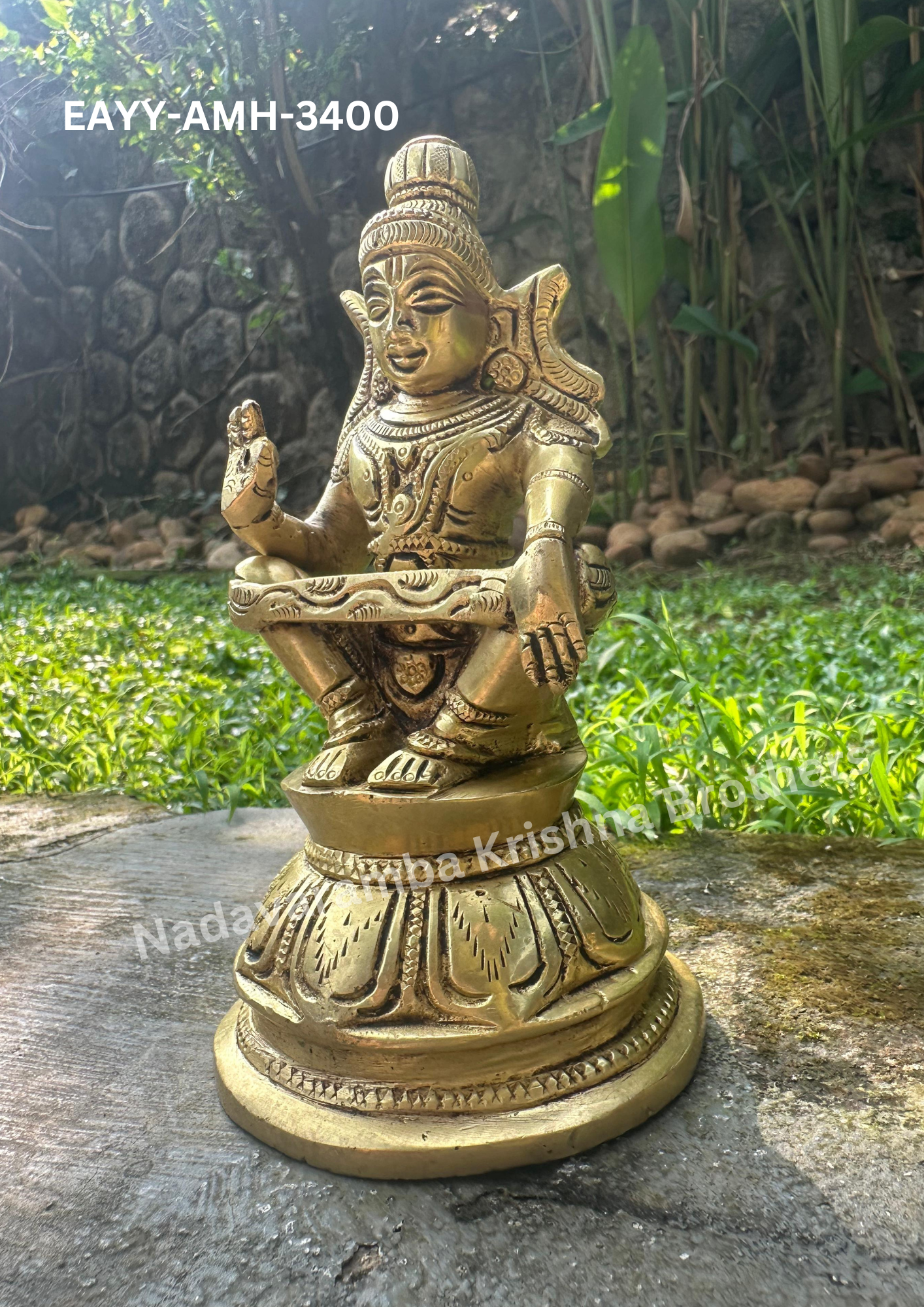 Sabarimala Ayyappa Swamy idol 6 inch (EAYY-AMH-3400) - Image 3