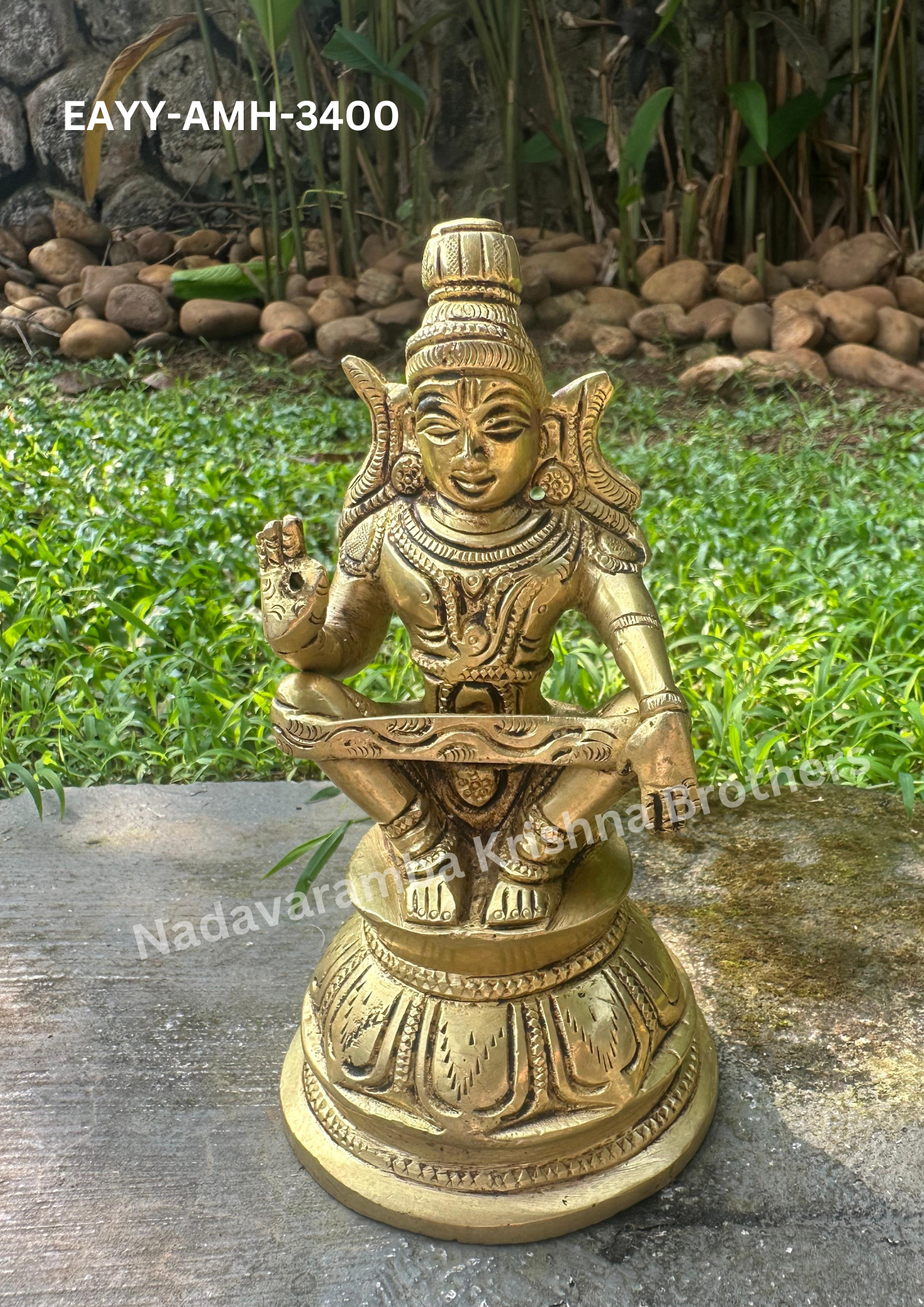 Sabarimala Ayyappa Swamy idol 6 inch (EAYY-AMH-3400) - Image 4