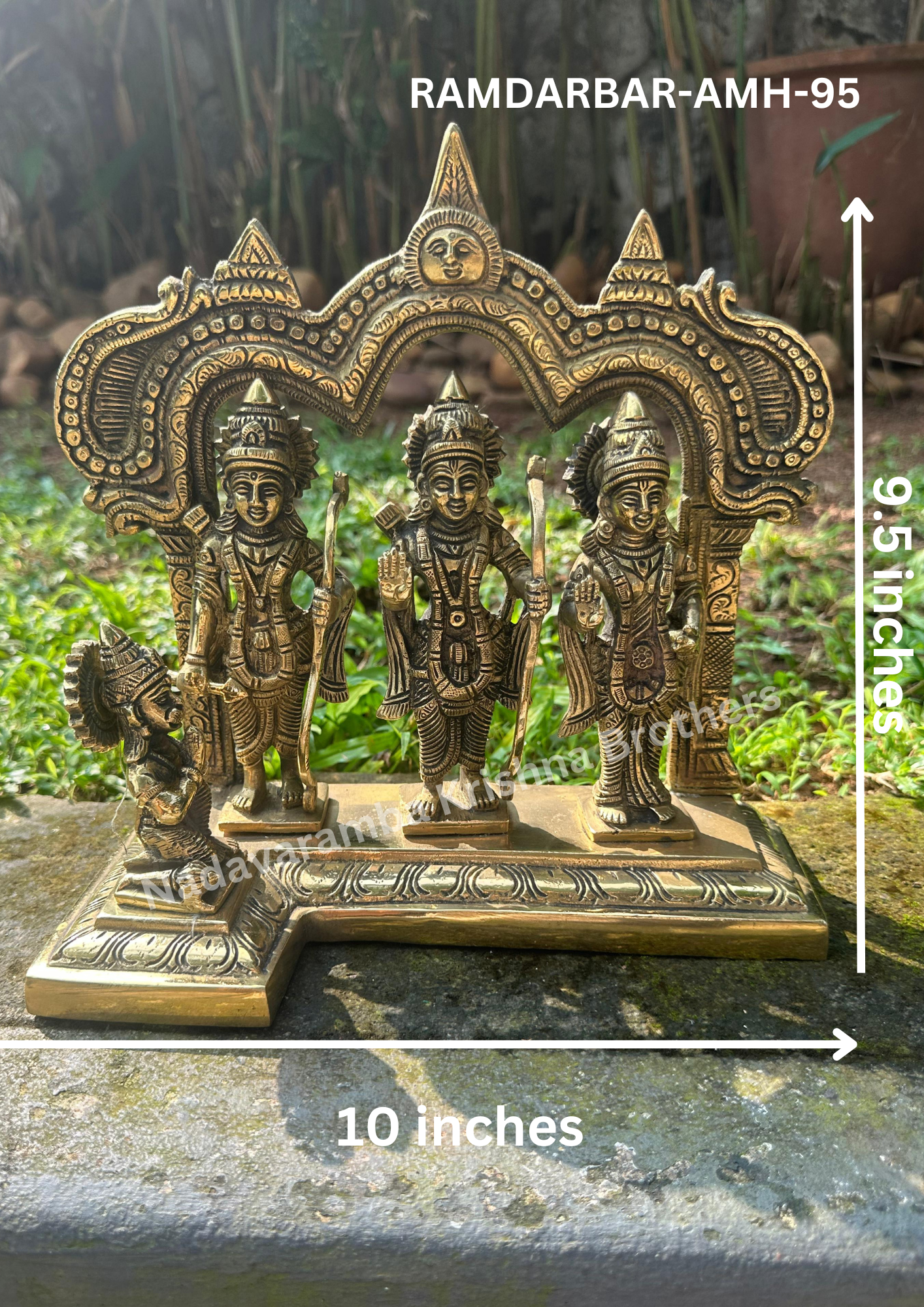 Sri Rama Pattabhishekam 9.5 inch (RAMDARBAR-AMH-95) - Image 4