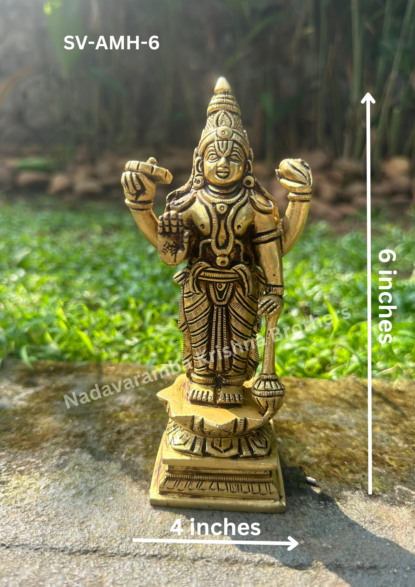Maha Vishnu 6-inch Height (SV-AMH-6) - Image 2